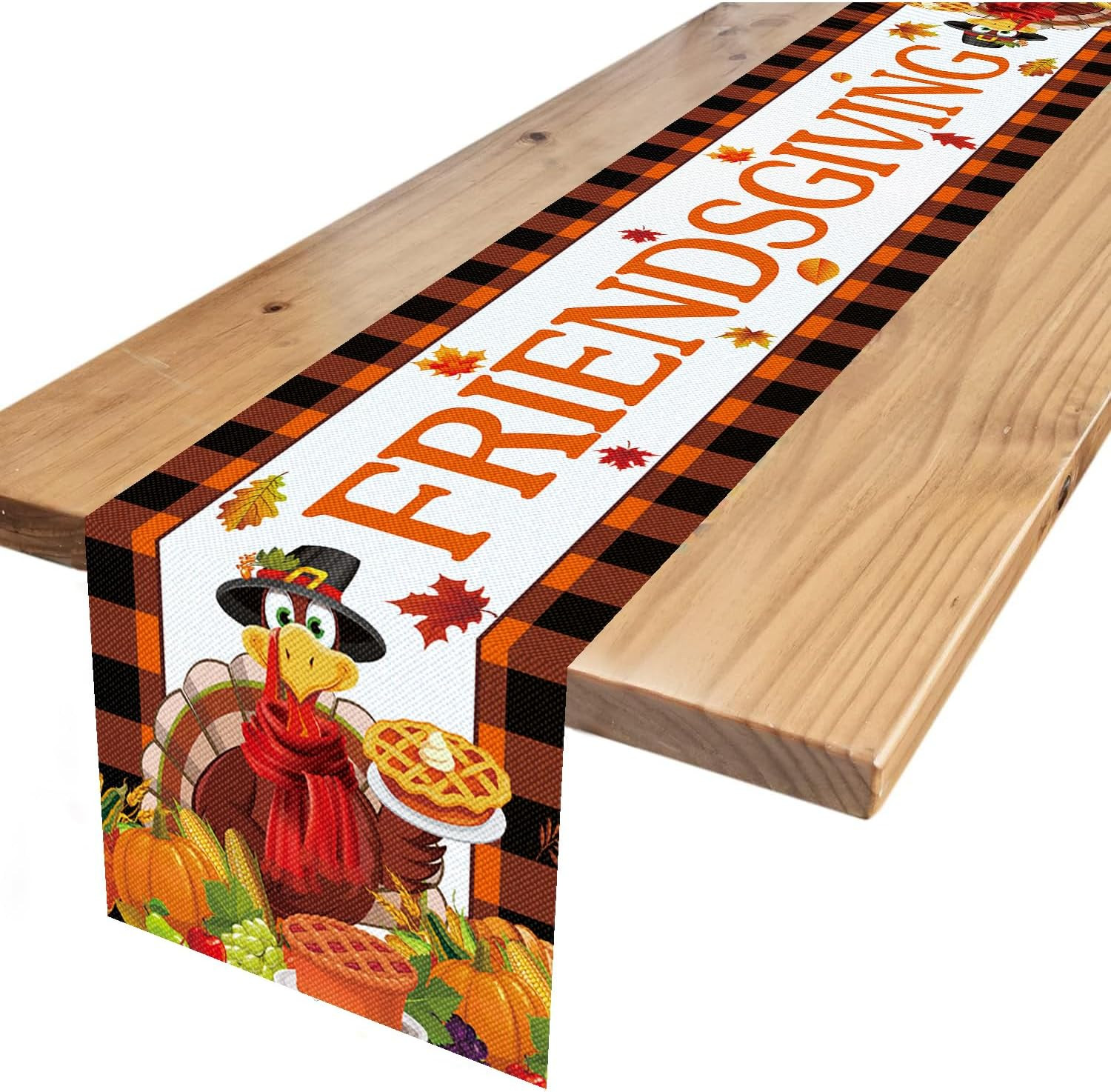 Friendsgiving Table Decorations Friendsgiving Plaid Table Runner Friendsgiving Table Decorations Friendsgiving Plaid Table Runner