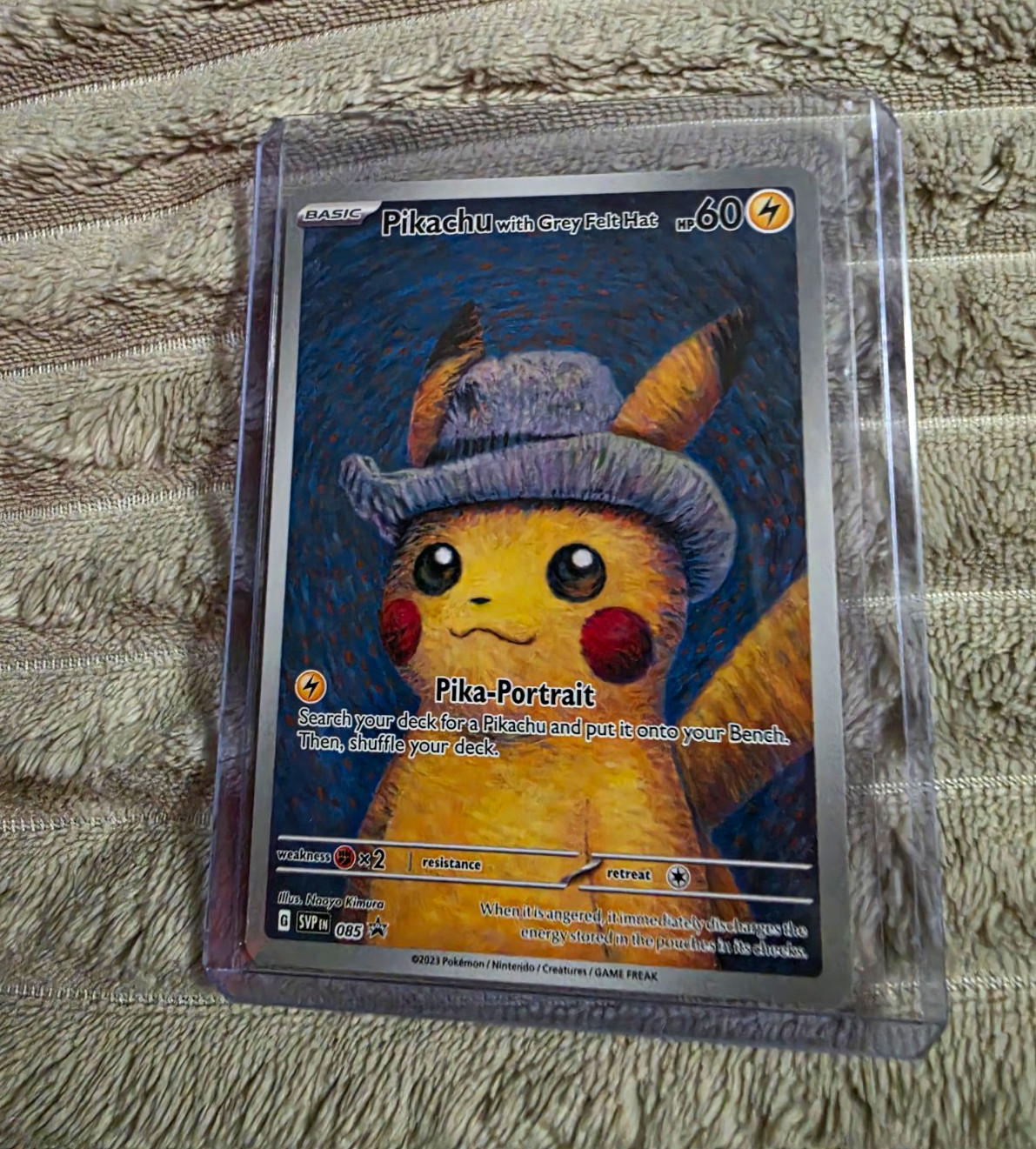 Pikachu with Grey Felt Hat SVP Black Star Promo Holo 085 English 2023 Pikachu with Grey Felt Hat SVP Black Star Promo Holo 085 English 2023