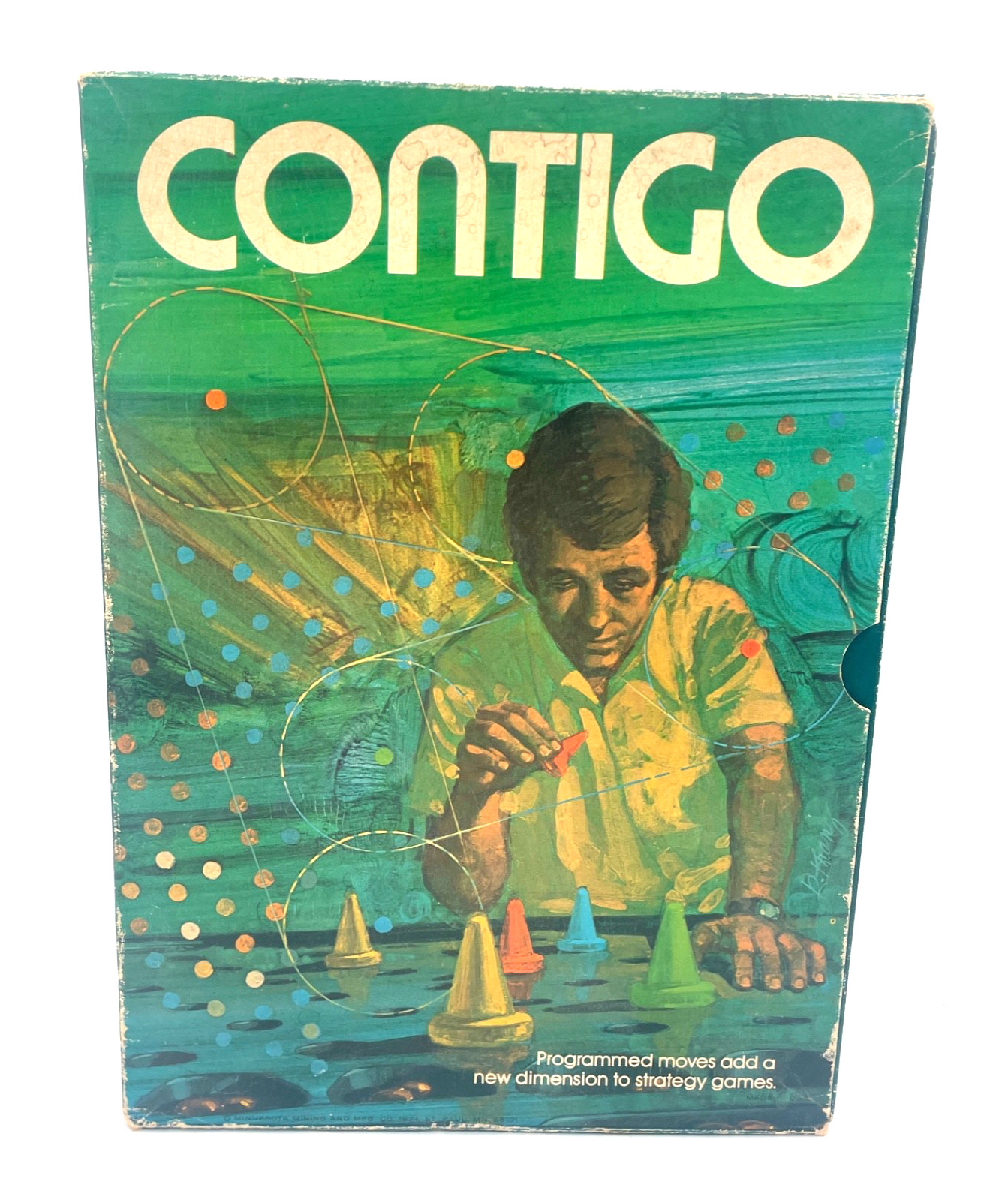 3M CONTIGO Bookshelf game of skill and strategy Vintage 1974 COMPLETE 3M CONTIGO Bookshelf game of skill and strategy Vintage 1974 COMPLETE