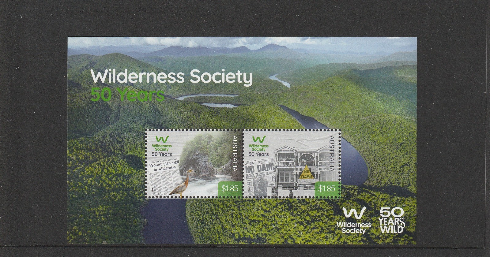 Australia 2026: Wilderness Society: 50 Years. Mini-Sheet. Mint Never Hinged.