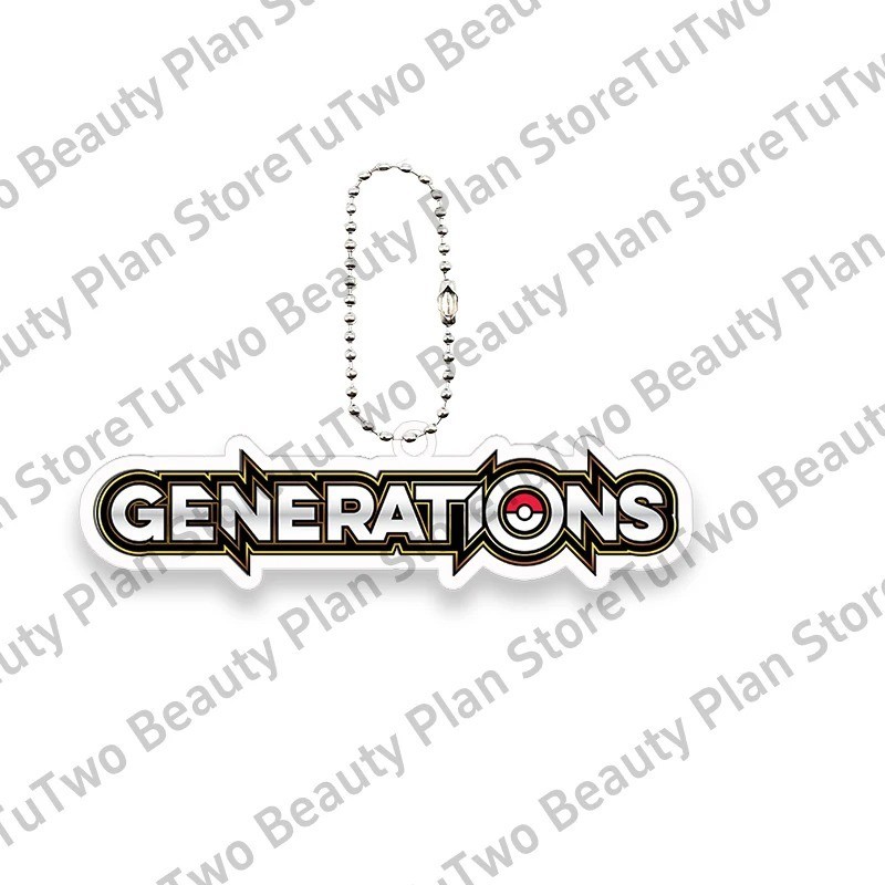 Anime PTCG Card Acrylic Keychain Full Series Keyring Phone Bag Charm Gift