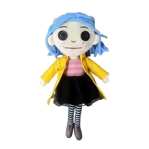 28cm Coraline Plush Stuff Cartoon Figure Kawaii Doll Soft Pillow Ugly Kids Cute 28cm Coraline Plush Stuff Cartoon Figure Kawaii Doll Soft Pillow Ugly Kids Cute