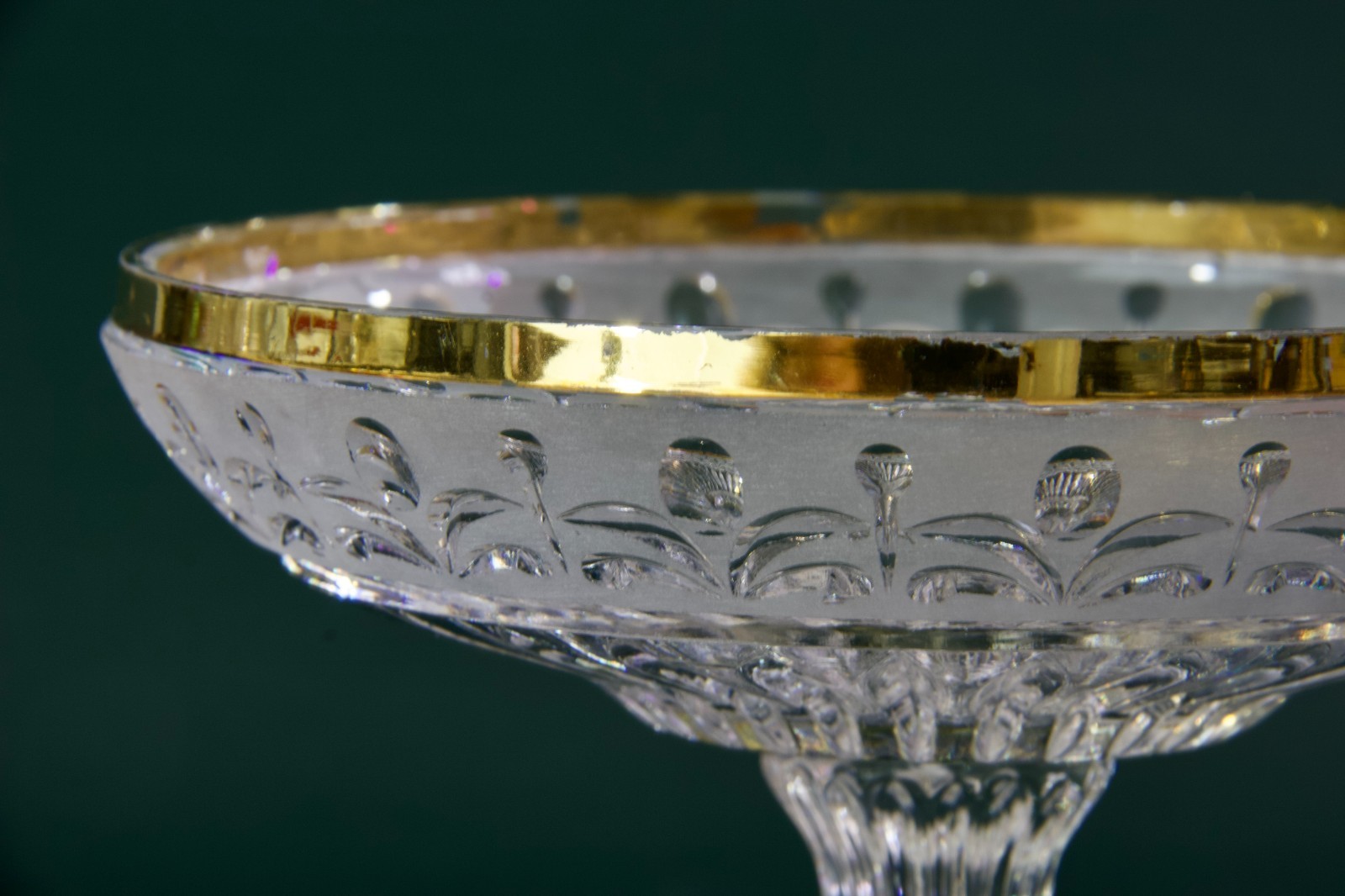 Vintage Anne Hutte Echt Crystal Pedestal Dish Vintage Anne Hutte Echt Crystal Pedestal Dish