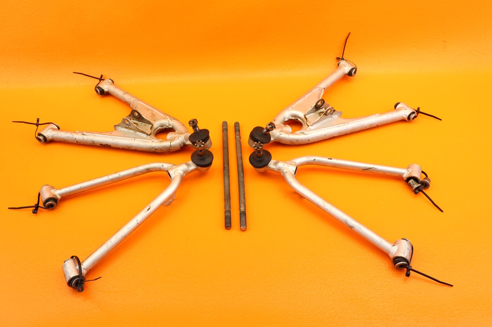 1986-1989 Honda TRX250R Front Upper Lower A Arms Control Arms Tie Rods Set