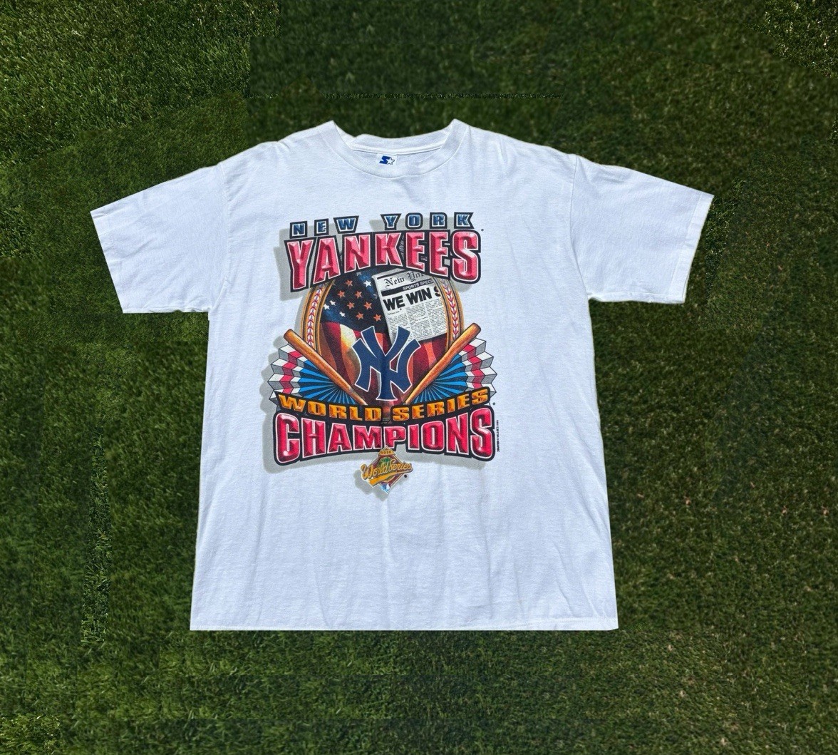 Vintage 1996 New York Yankees MLB Baseball World Series Champions T-Shirt Size L