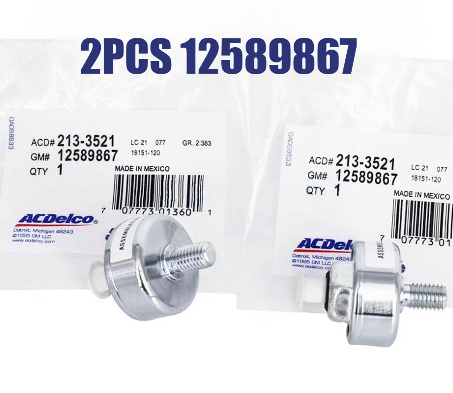 2PCS Genuine GM OEM 213-3521 12589867 Knock Sensors Chevy Silverado Express GMC 2PCS Genuine GM OEM 213-3521 12589867 Knock Sensors Chevy Silverado Express GMC