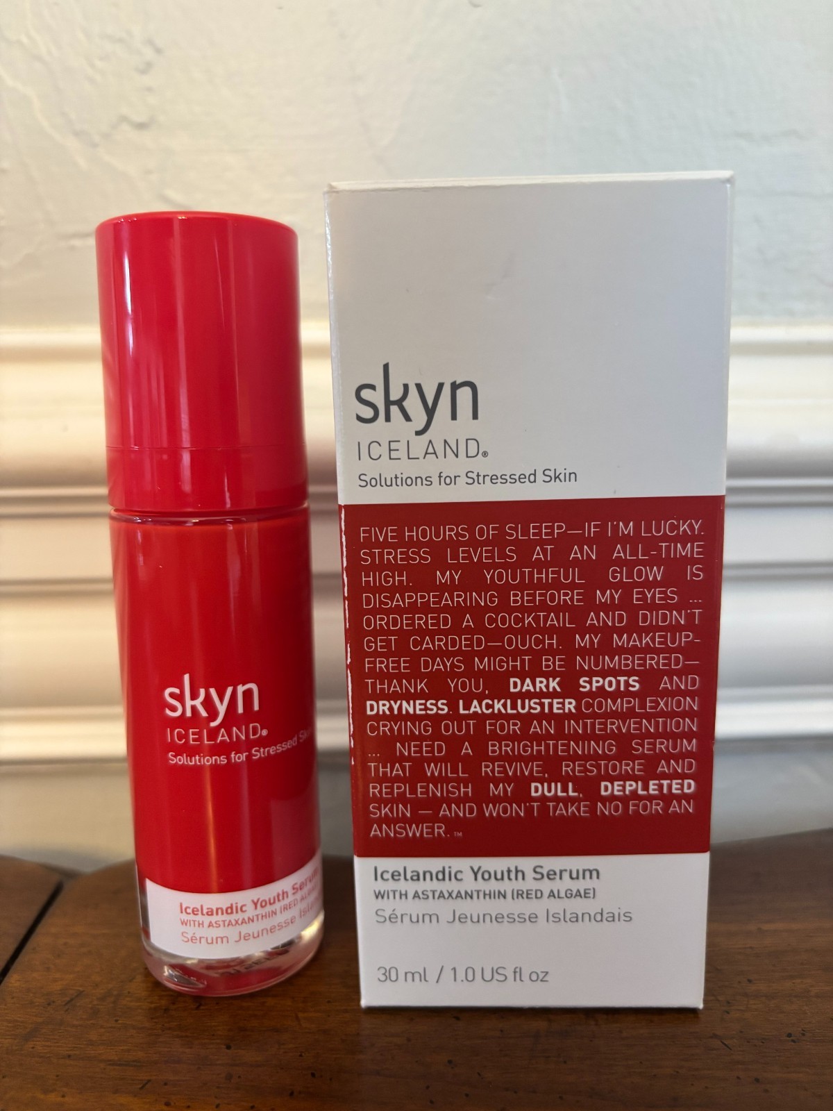 Skyn Iceland Icelandic Youth Face Serum Astaxanthin Red Algae 1oz