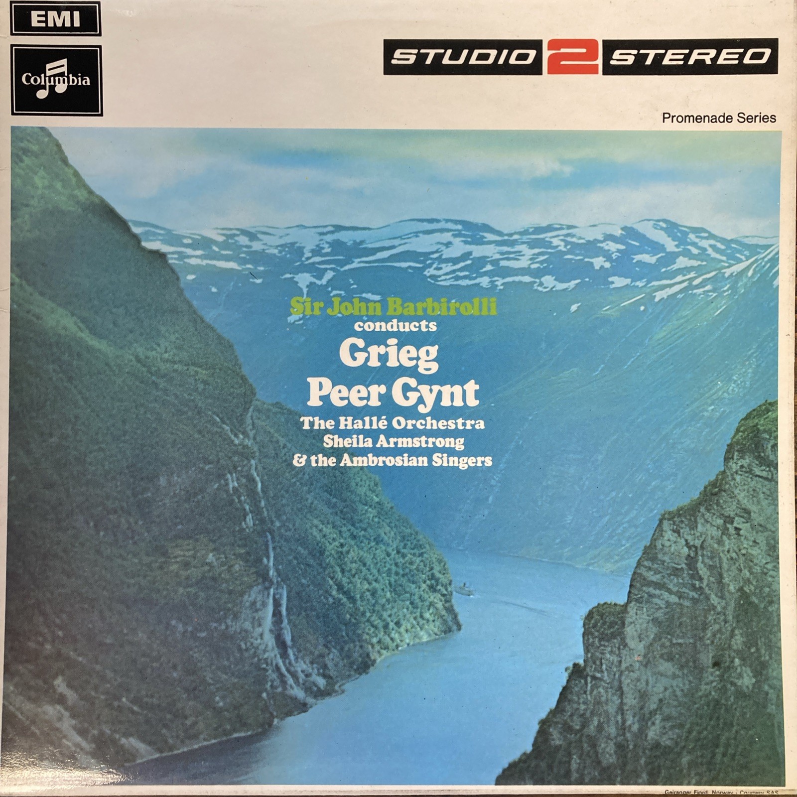 Grieg Peer Gynt Sir John Barbirolli Halle Orchestra EMI Odeon Columbia UK LP Grieg Peer Gynt Sir John Barbirolli Halle Orchestra EMI Odeon Columbia UK LP