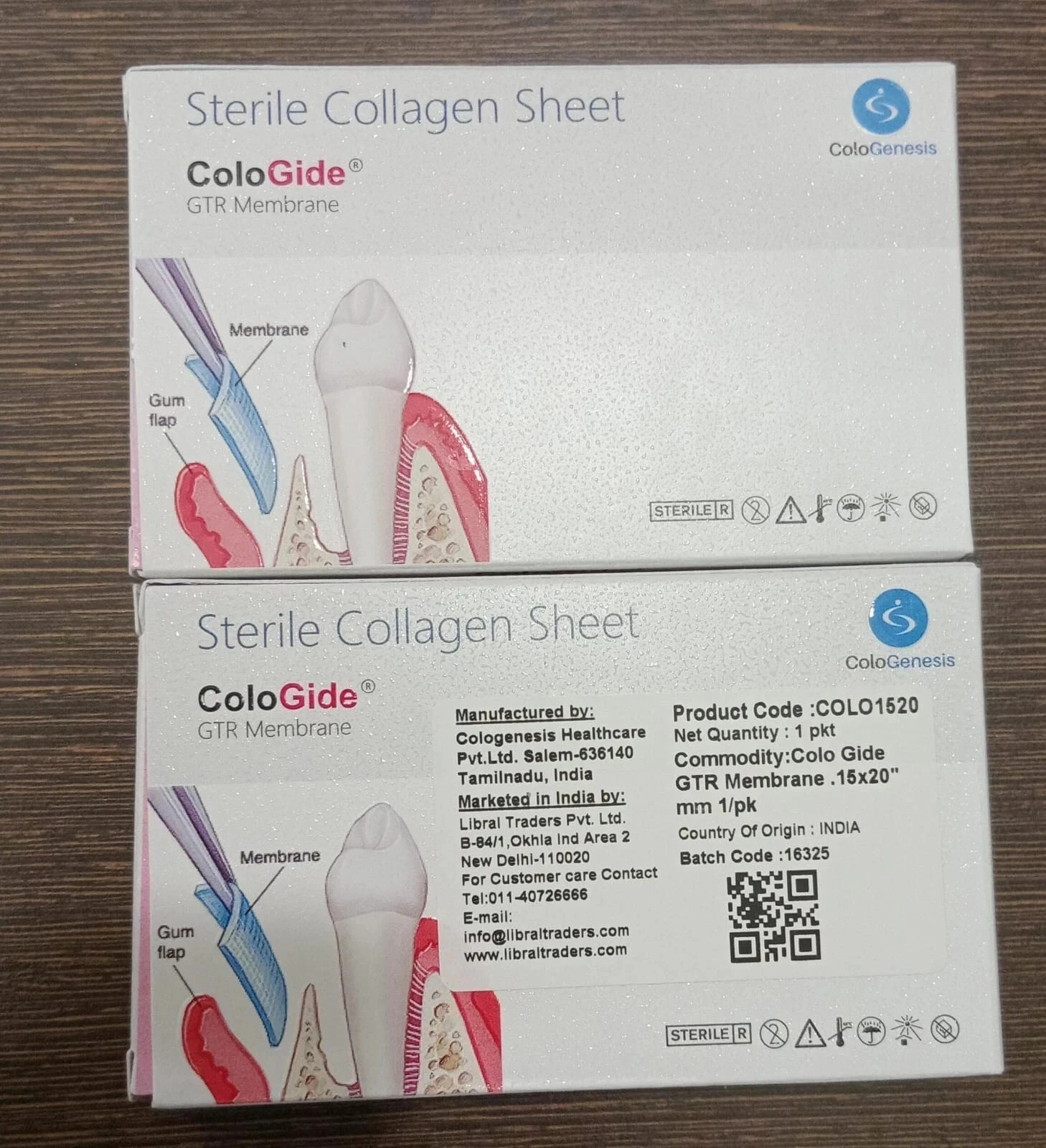 10 Pcs X NEW COLO GIDE STERILE COLLAGEN SHEET GTR MEMBRANE 15 x 20mm 10.2027 FS 10 Pcs X NEW COLO GIDE STERILE COLLAGEN SHEET GTR MEMBRANE 15 x 20mm 10.2027 FS