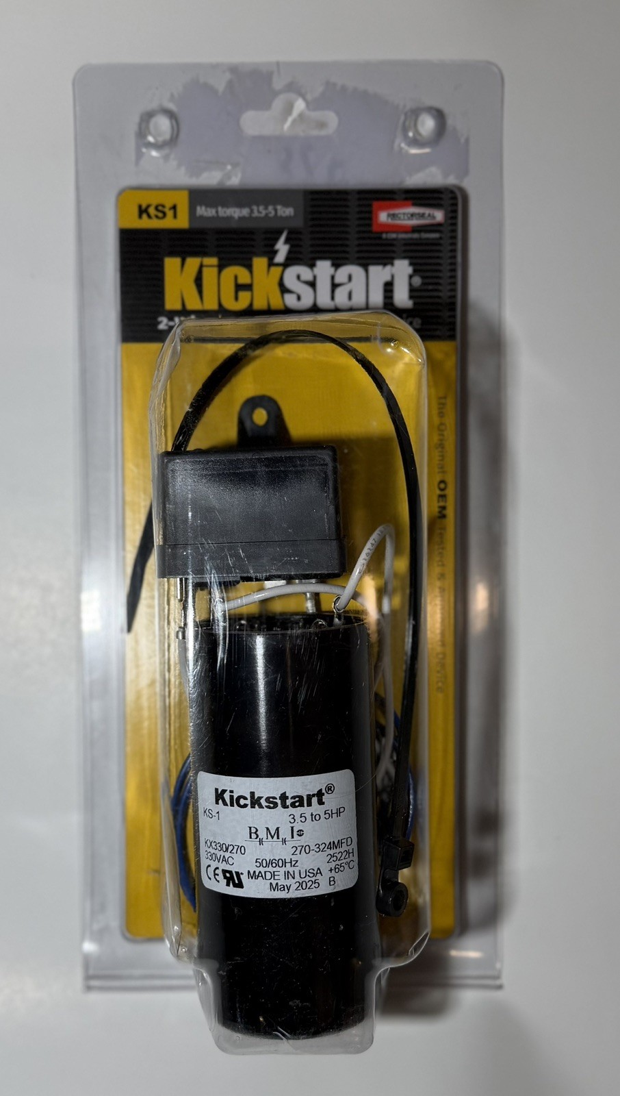 RETROSEAL Kickstart KS1 96506 Compressor Hard Start Device 2Wire 3.5-5HP 330VAC