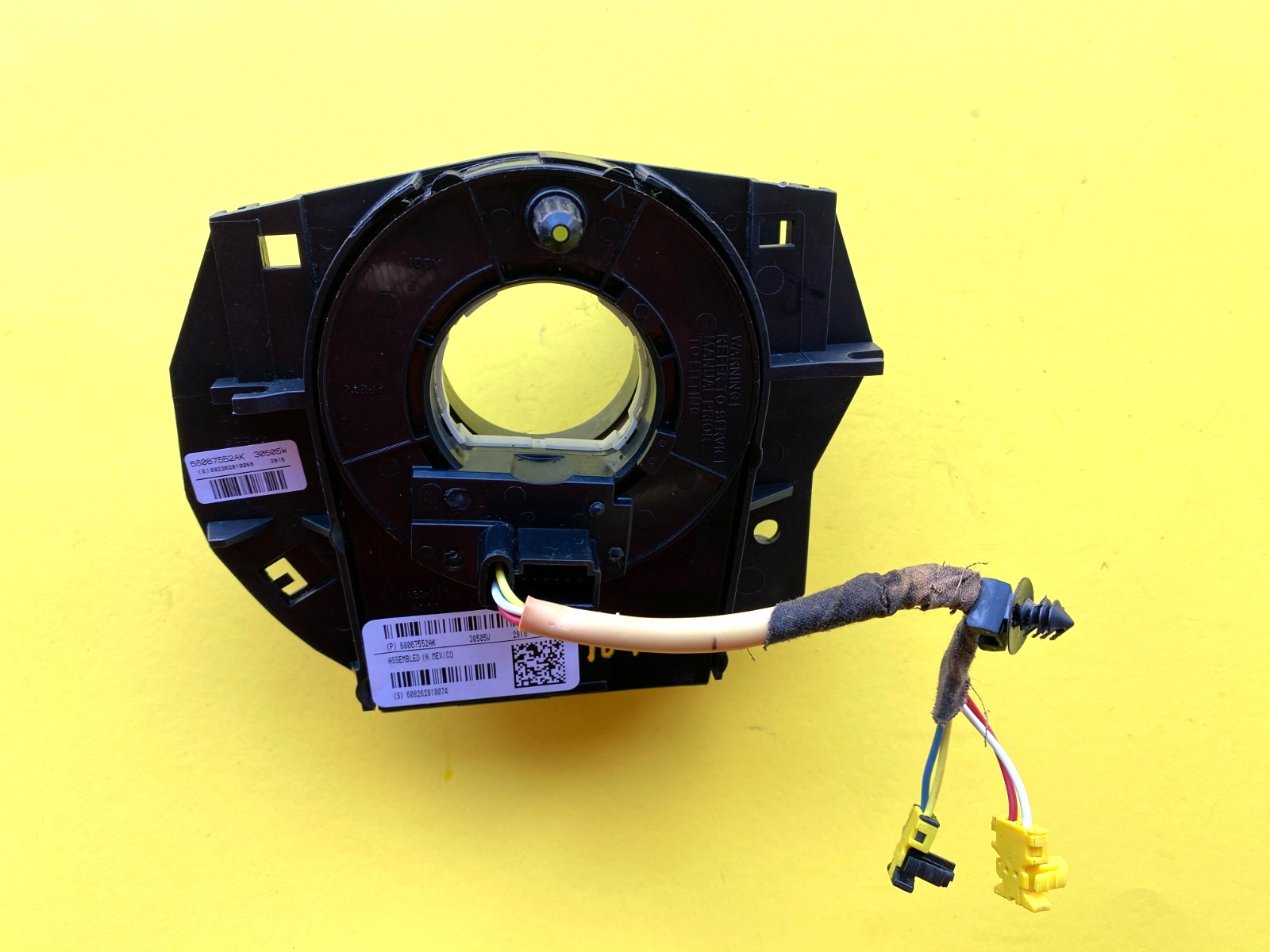 2011-20 DODGE JOURNEY STEERING WHEEL CLOCK SPRING W/ ANGLE SENSOR OEM 68067552AK 2011-20 DODGE JOURNEY STEERING WHEEL CLOCK SPRING W/ ANGLE SENSOR OEM 68067552AK