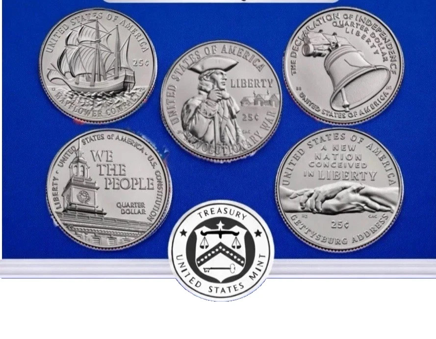 1776-2026 S Clad Enduring Liberty 5 Quarter Semiquincentennial Proof Set Order C 1776-2026 S Clad Enduring Liberty 5 Quarter Semiquincentennial Proof Set Order C