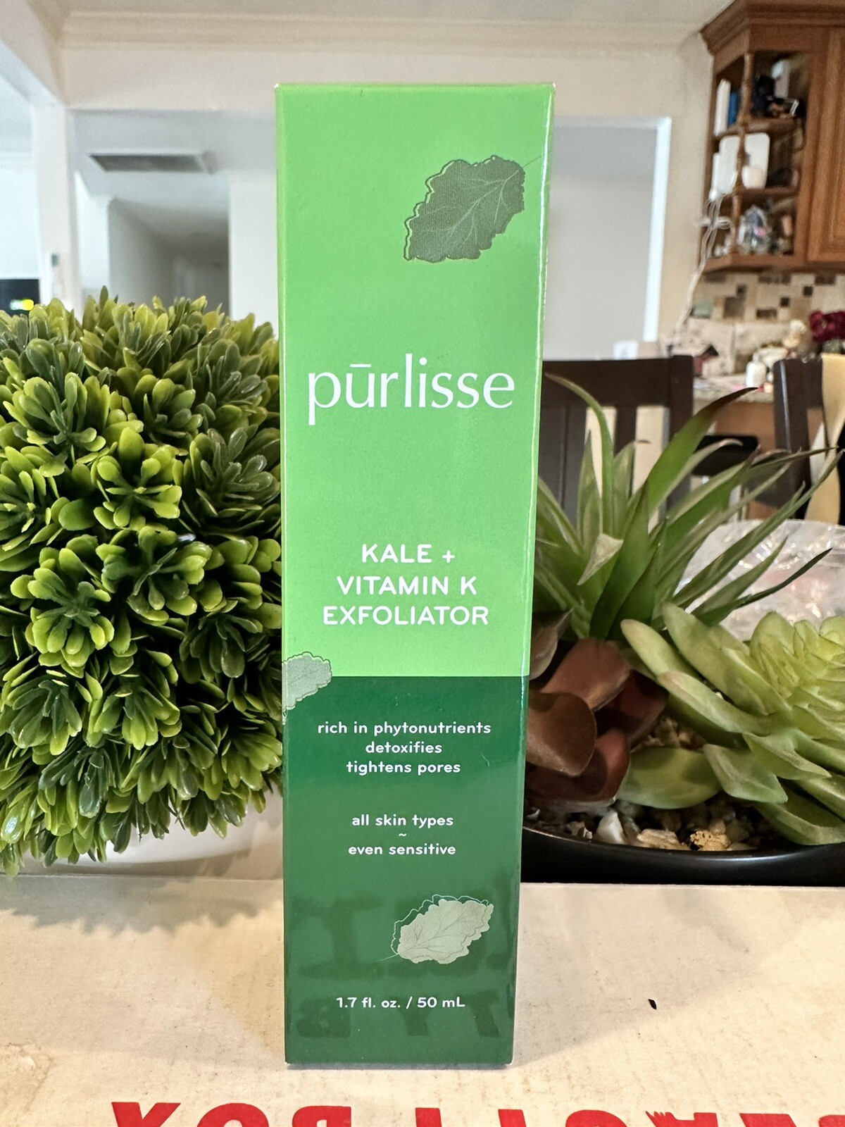Purlisse Kale + Vitamin K Exfoliator - Full Size 1.7oz/50ml Sealed