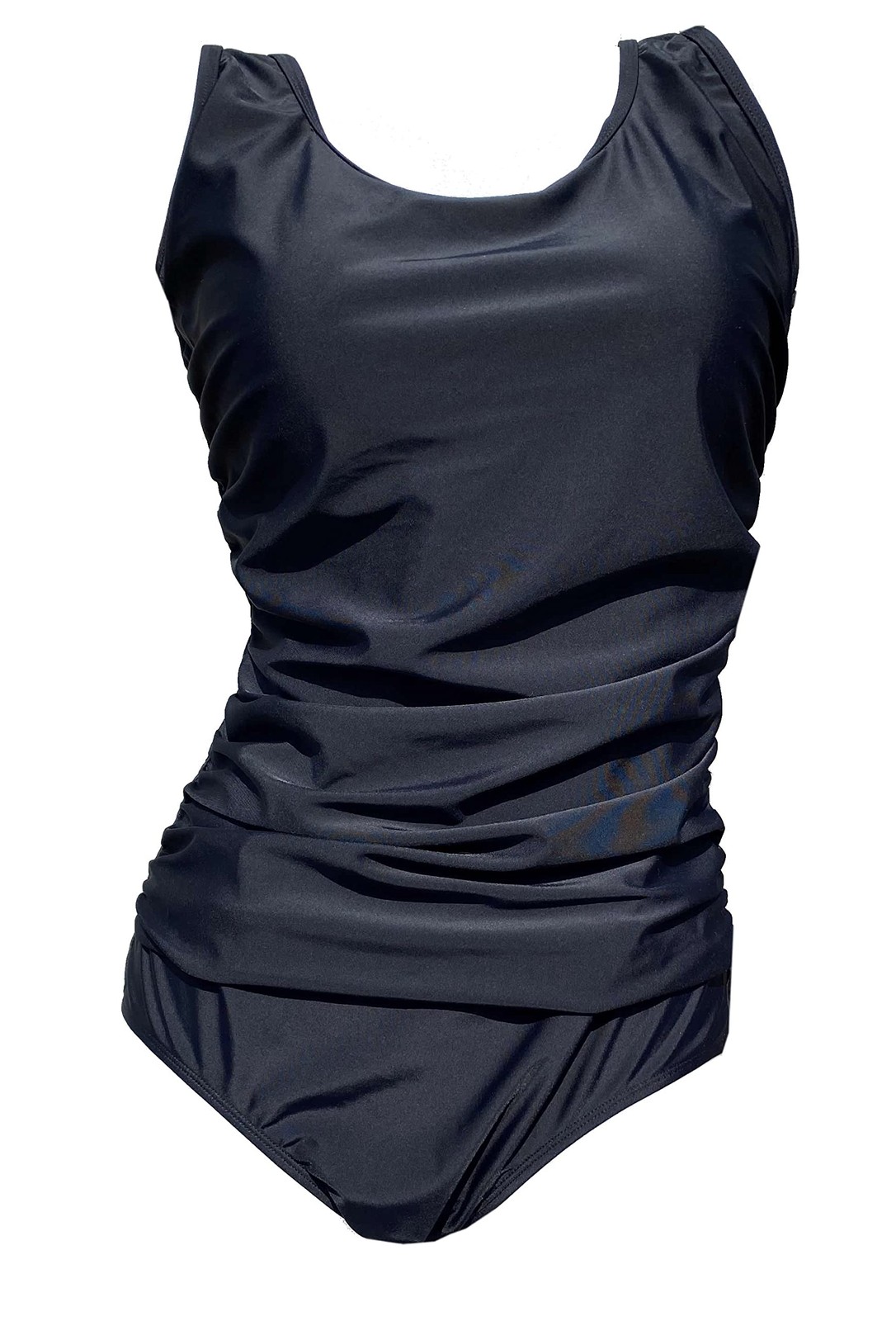 BIMEI Women\'s Standard Pocketed Mastectomy Swimsuit125 (Black, M)