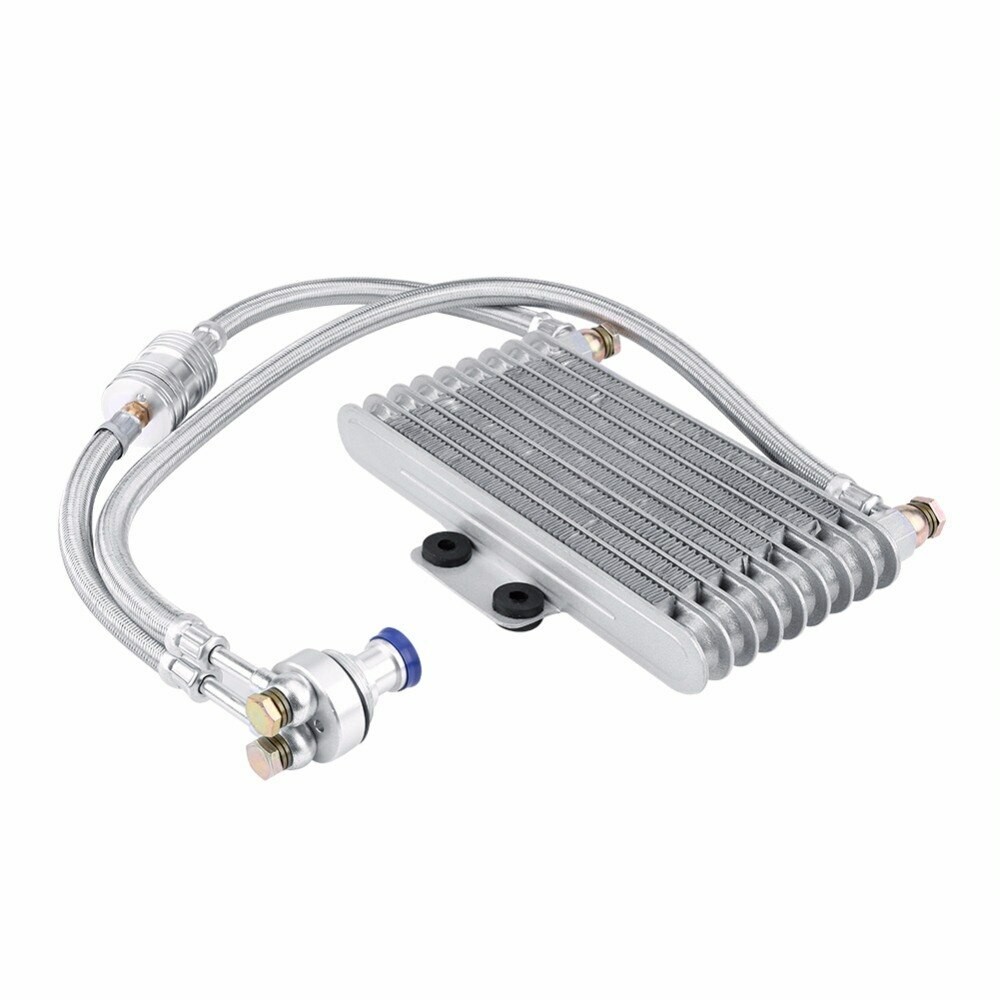 125ml Motorcycle Oil Cooler Cooling Radiator Kit For Honda CB CG 100CC - 250CC +