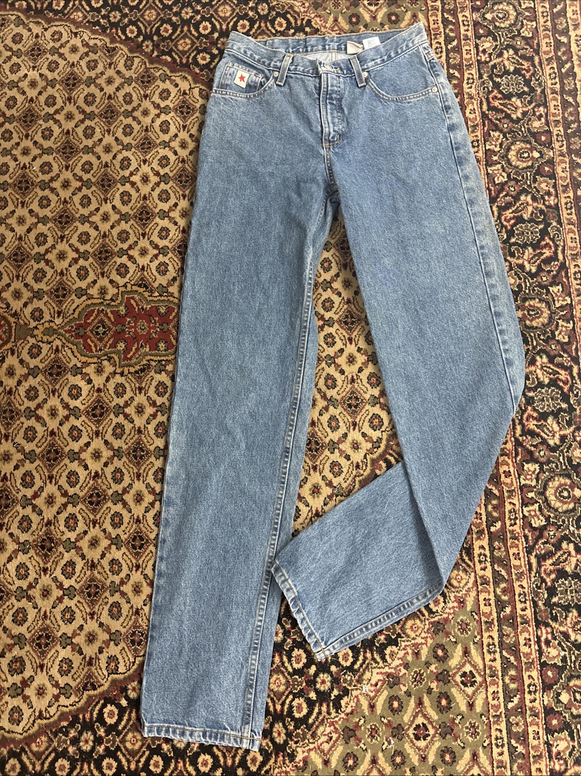 VTG Rockies Jeans Womens 32 X 34 Blue High Rise Relaxed Straight Western Rodeo VTG Rockies Jeans Womens 32 X 34 Blue High Rise Relaxed Straight Western Rodeo