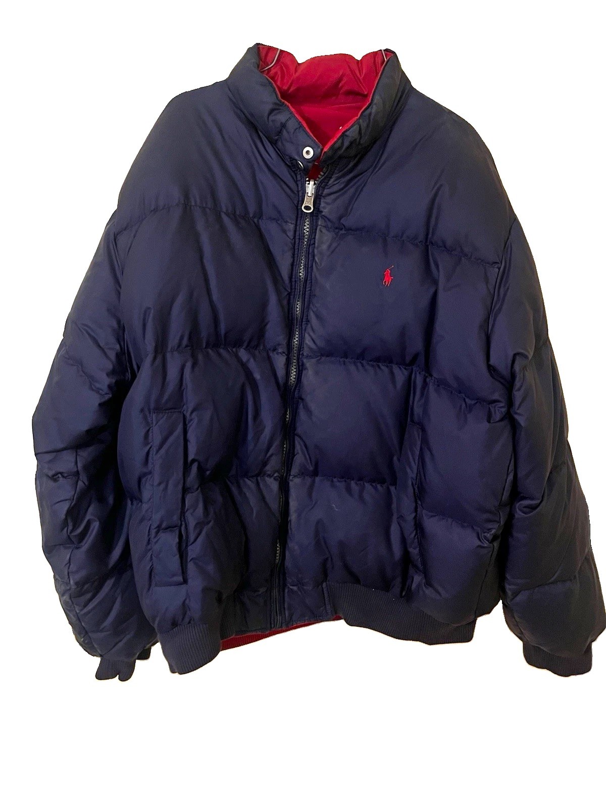 Vintage 90s Polo Ralph Lauren Reversible Puffer Jacket