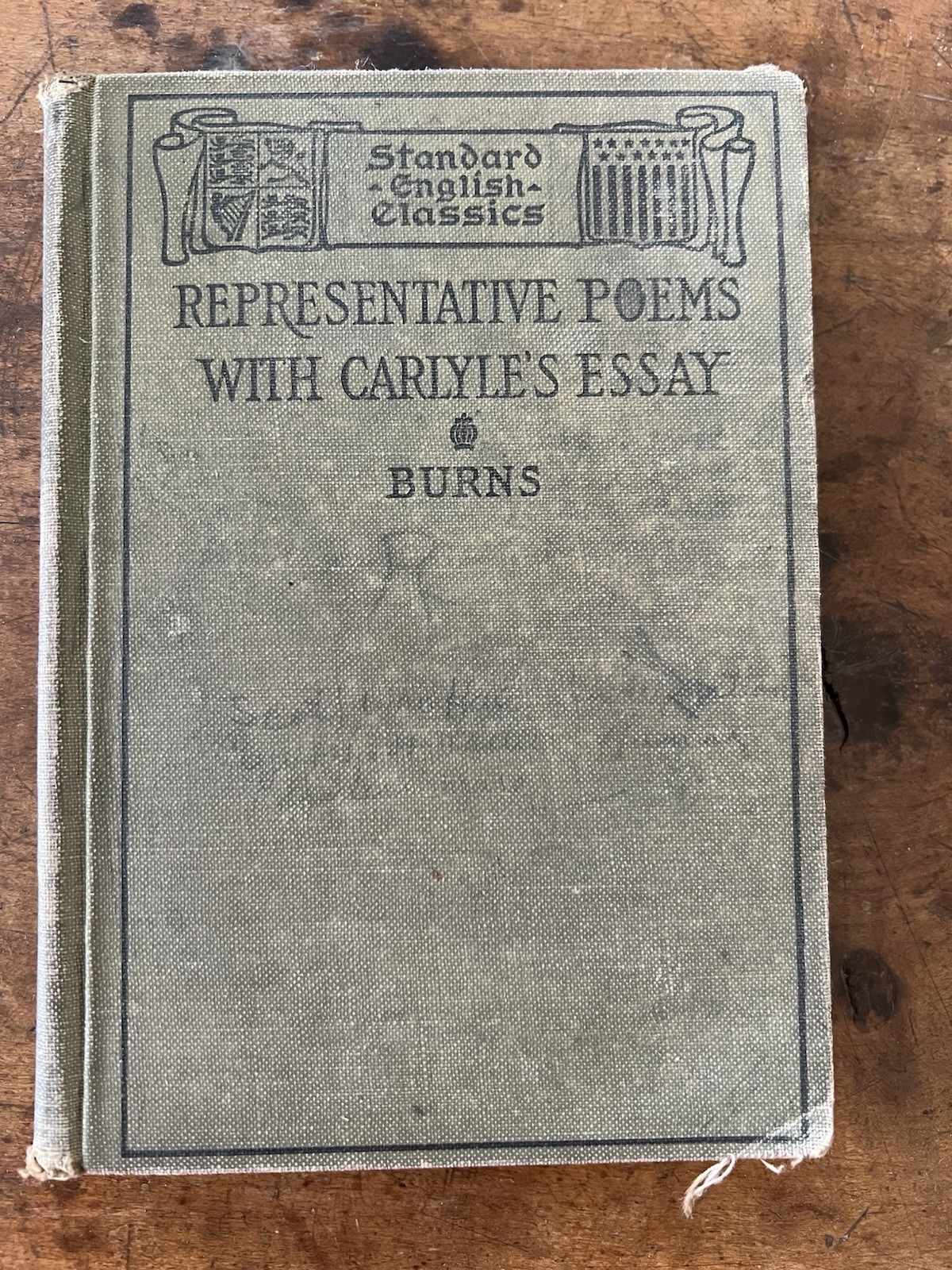 REPRESENTATIVE POEMS WITH CARLYLE\'S ESSAY BURNS 1897 HARDCOVER REPRESENTATIVE POEMS WITH CARLYLE\'S ESSAY BURNS 1897 HARDCOVER