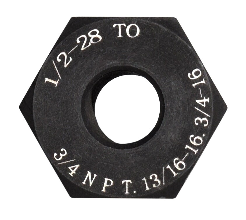 Steel Muzzle Thread Adapter Convert 1/2x28 to 3/4 NPT 13/16-16 3/4-16 Steel Muzzle Thread Adapter Convert 1/2x28 to 3/4 NPT 13/16-16 3/4-16
