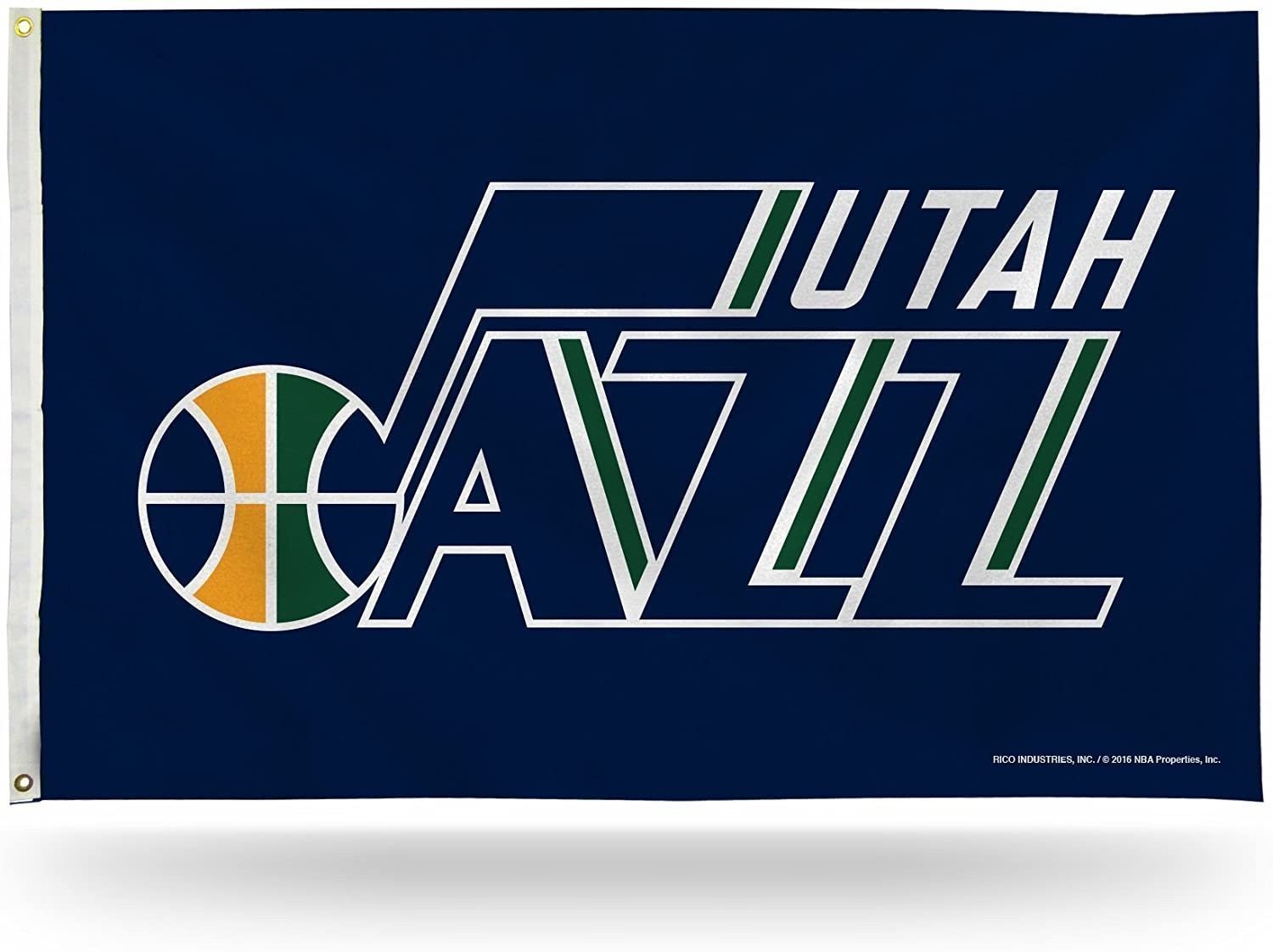 Utah Jazz Premium 3x5 Feet Flag Banner, Logo Design, Metal Grommets, Outdoor Use Utah Jazz Premium 3x5 Feet Flag Banner, Logo Design, Metal Grommets, Outdoor Use