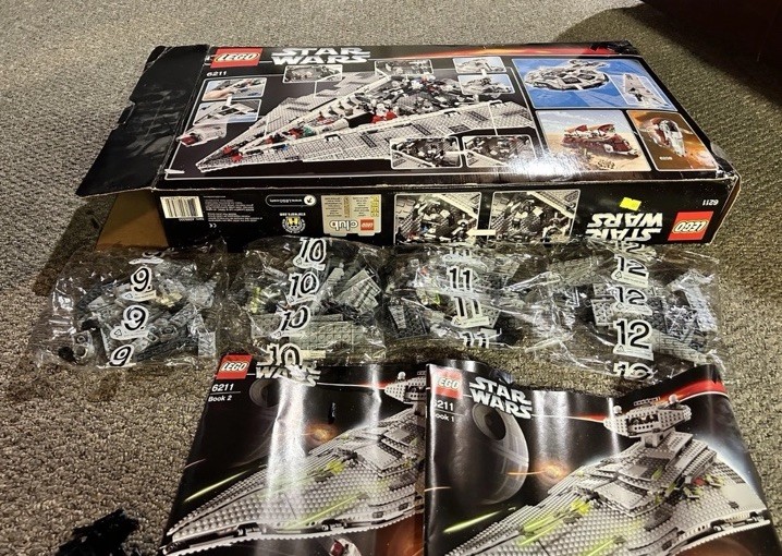 Lego Star Wars 6211 Imperial Star Destroyer Incompl.See Descrip Box& Manuals Inc
