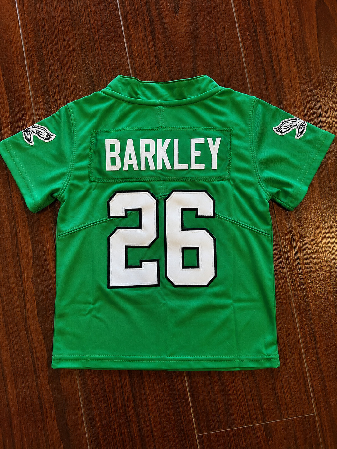 NWT Toddler Philadelphia Eagles Saquon Barkley Kelly Green Jersey #26 Stitched