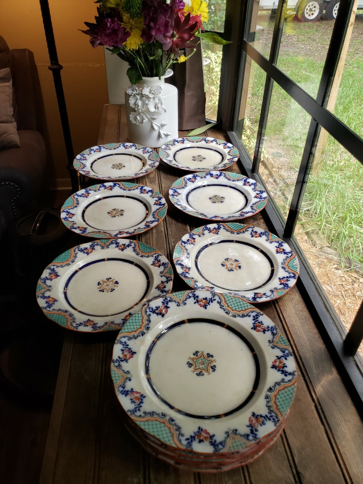Choose#1 One RARE Antique VTG 1893\' Mason\'s Ironstone Pottery Dinner Plate #8398 Choose#1 One RARE Antique VTG 1893\' Mason\'s Ironstone Pottery Dinner Plate #8398