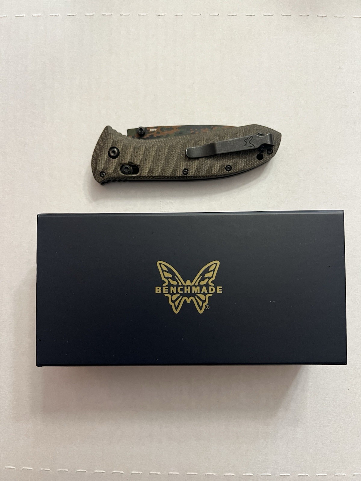 Benchmade 570CAMO-2601 Limited Edition Presidio II ~ 3.72” S30V & Micarta ~ NEW Benchmade 570CAMO-2601 Limited Edition Presidio II ~ 3.72” S30V & Micarta ~ NEW