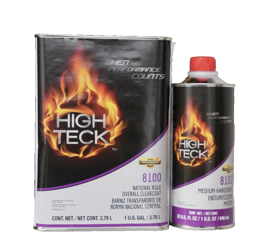High Teck 8100 Overall 2K Clearcoat GALLON KIT With Medium 8102 Hardener High Teck 8100 Overall 2K Clearcoat GALLON KIT With Medium 8102 Hardener