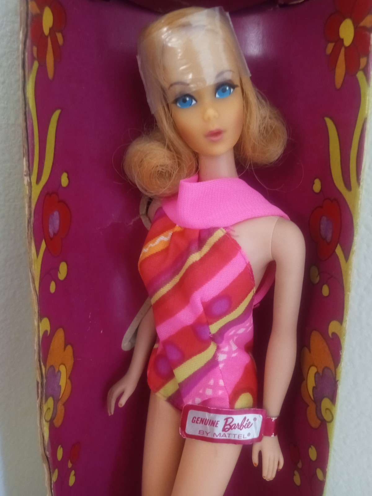 Vintage MOD Blonde TNT Marlo Flip Barbie + OSS + original box + vint wrist tag