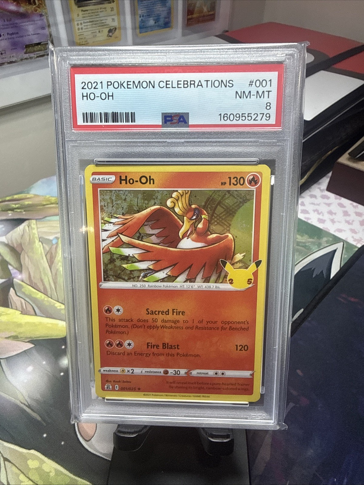 2021 POKEMON CELEBRATIONS #001 HO-OH PSA 8 2021 POKEMON CELEBRATIONS #001 HO-OH PSA 8