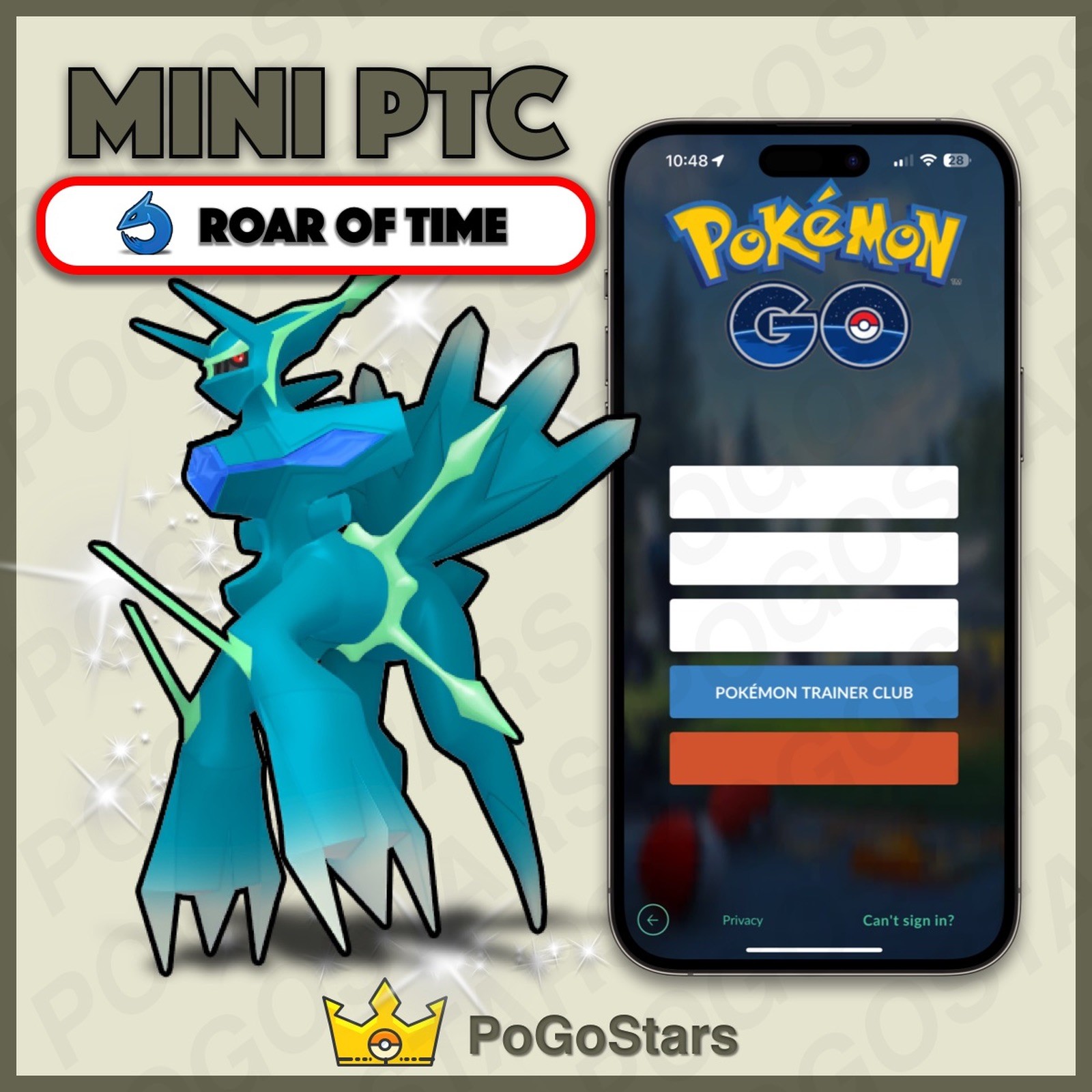 Pokémon PTC Go - Shiny Dialga Origin Forme Roar of Time - 80K✨Read Description✨