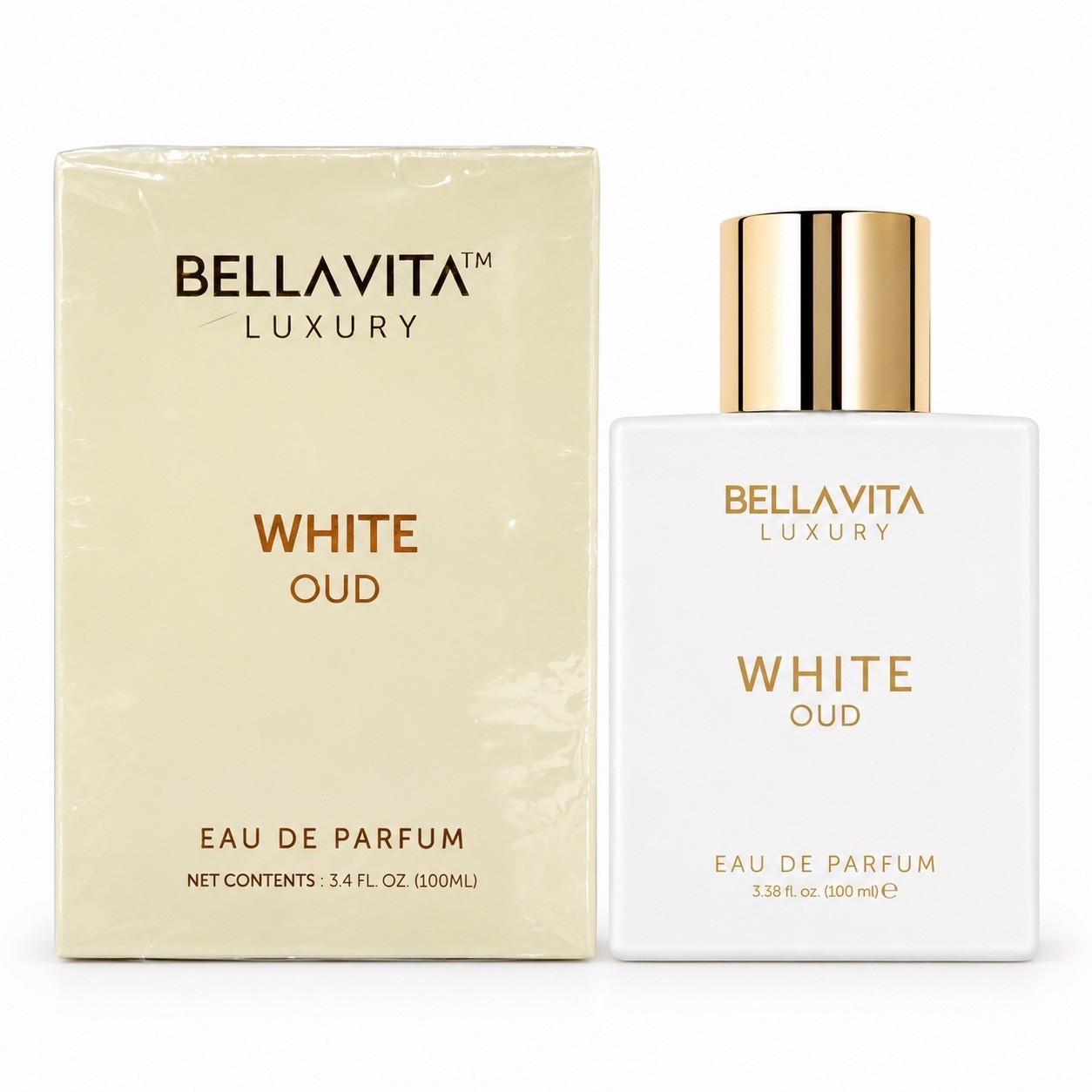 Bellavita Luxury White Oud Eau de Parfum 3.4 oz 100ml Unisex Fragrance