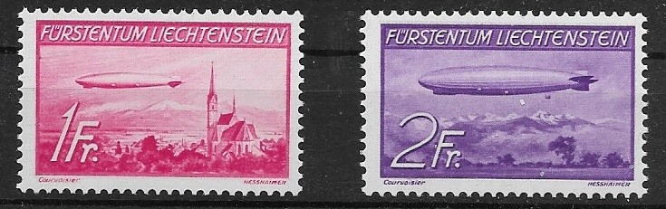 Liechtenstein MiNr 149 and 150 Postfrisch Mint Stamps Liechtenstein MiNr 149 and 150 Postfrisch Mint Stamps