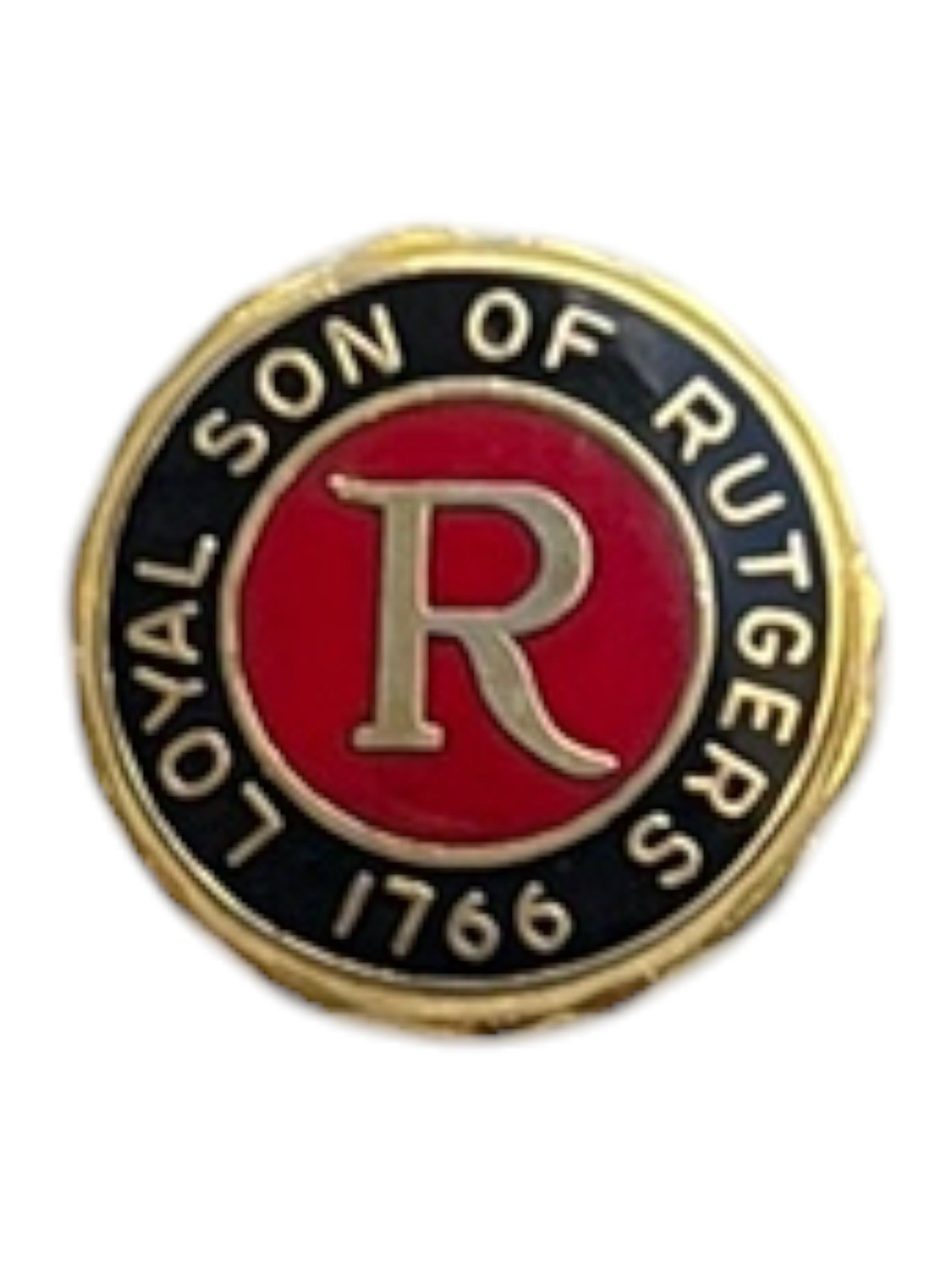 Vintage Loyal Sons of Rutgers University Enameled Metal Pinback Button
