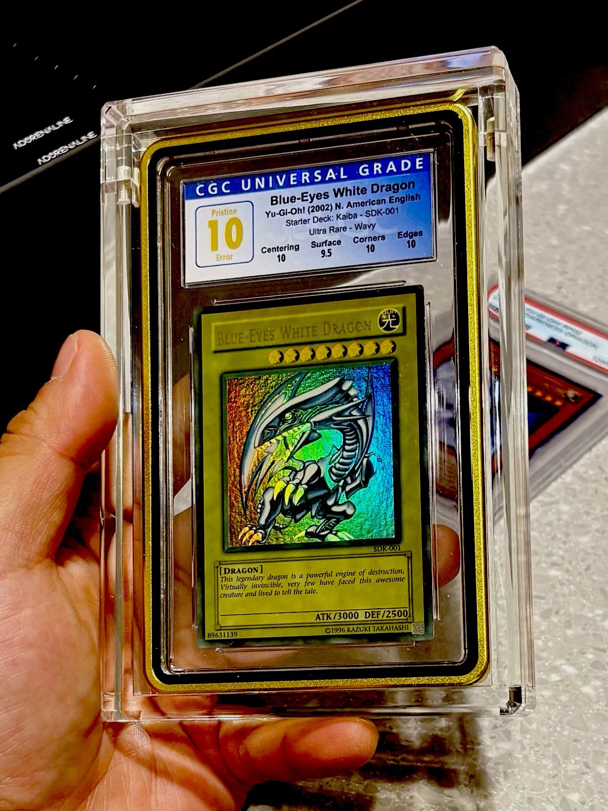 Yugioh Blue Eyes White Dragon SDK WAVY MAX FADED CGC Pristine 10 POP 1 GRAIL Yugioh Blue Eyes White Dragon SDK WAVY MAX FADED CGC Pristine 10 POP 1 GRAIL