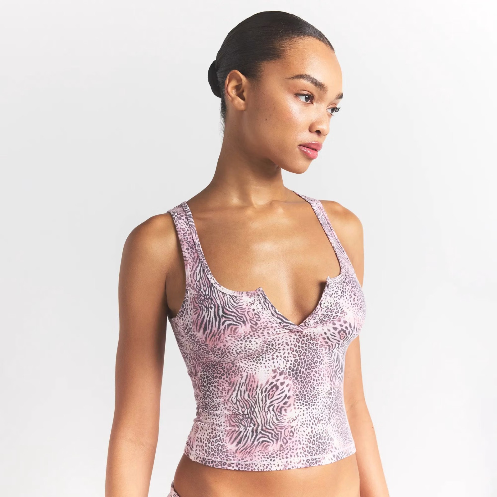 SKIMS Sleep Tank Top Size ZS Bloom Mini Multi Animal NWT
