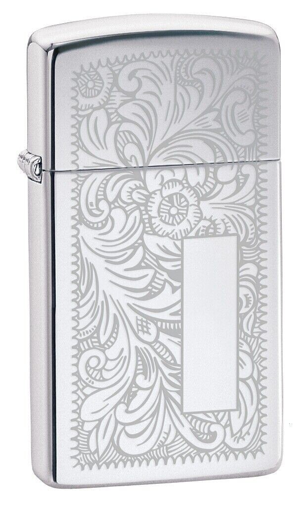 Zippo Slim Venetian High Polish Chrome Lustre 1652