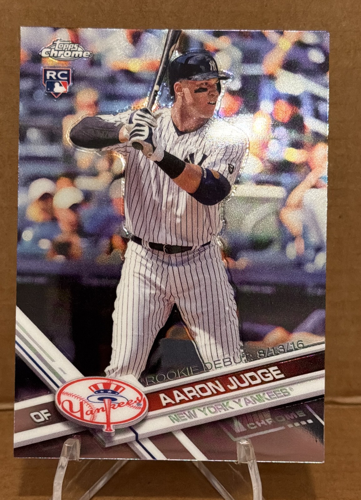 2017 Topps Chrome Update - Rookie Debut Aaron Judge #HMT50 (RC) 2017 Topps Chrome Update - Rookie Debut Aaron Judge #HMT50 (RC)