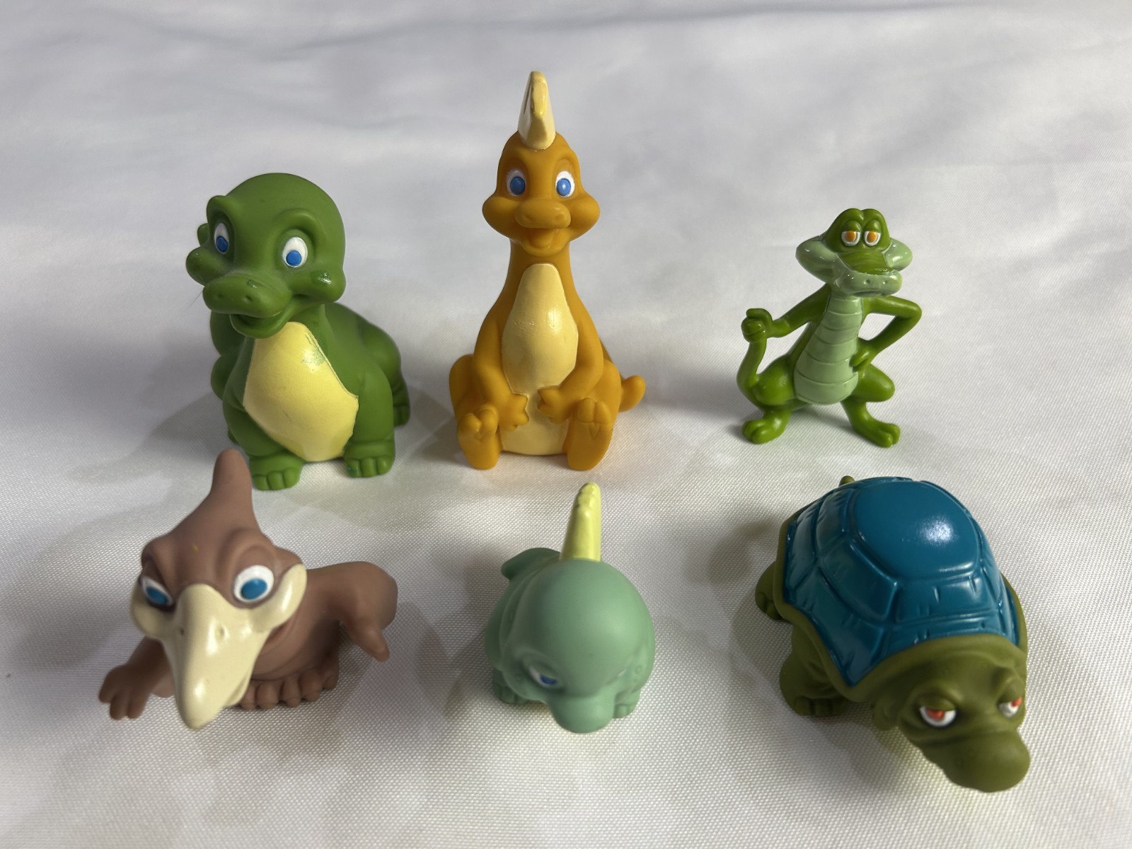 Vintage McDonald\'s Dink The Little Dinosaur Complete Set of 6 Mint Loose 1990