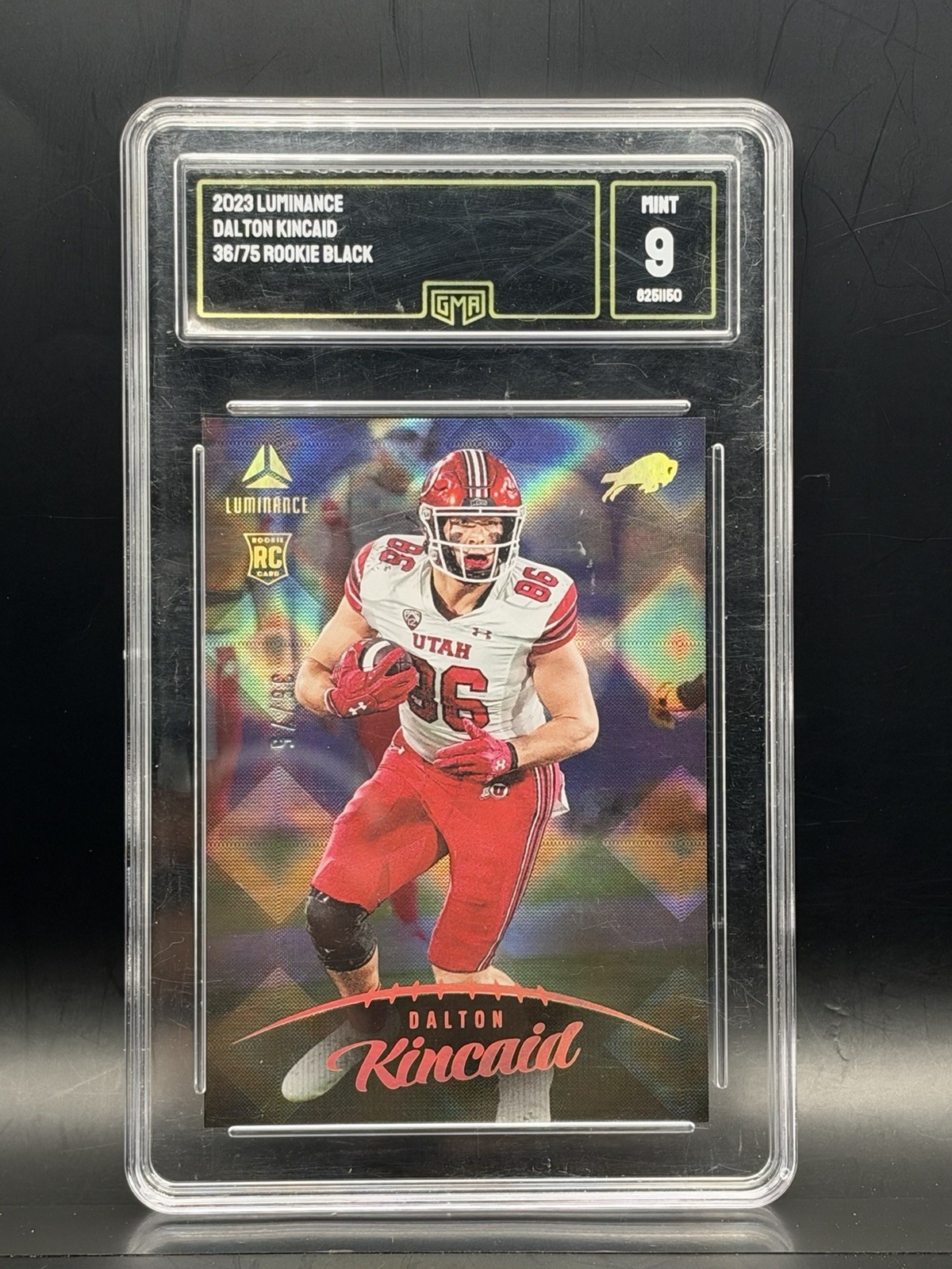 2023 Panini Luminance - Rookie Dalton Kincaid #123 Black /75 (RC) 2023 Panini Luminance - Rookie Dalton Kincaid #123 Black /75 (RC)