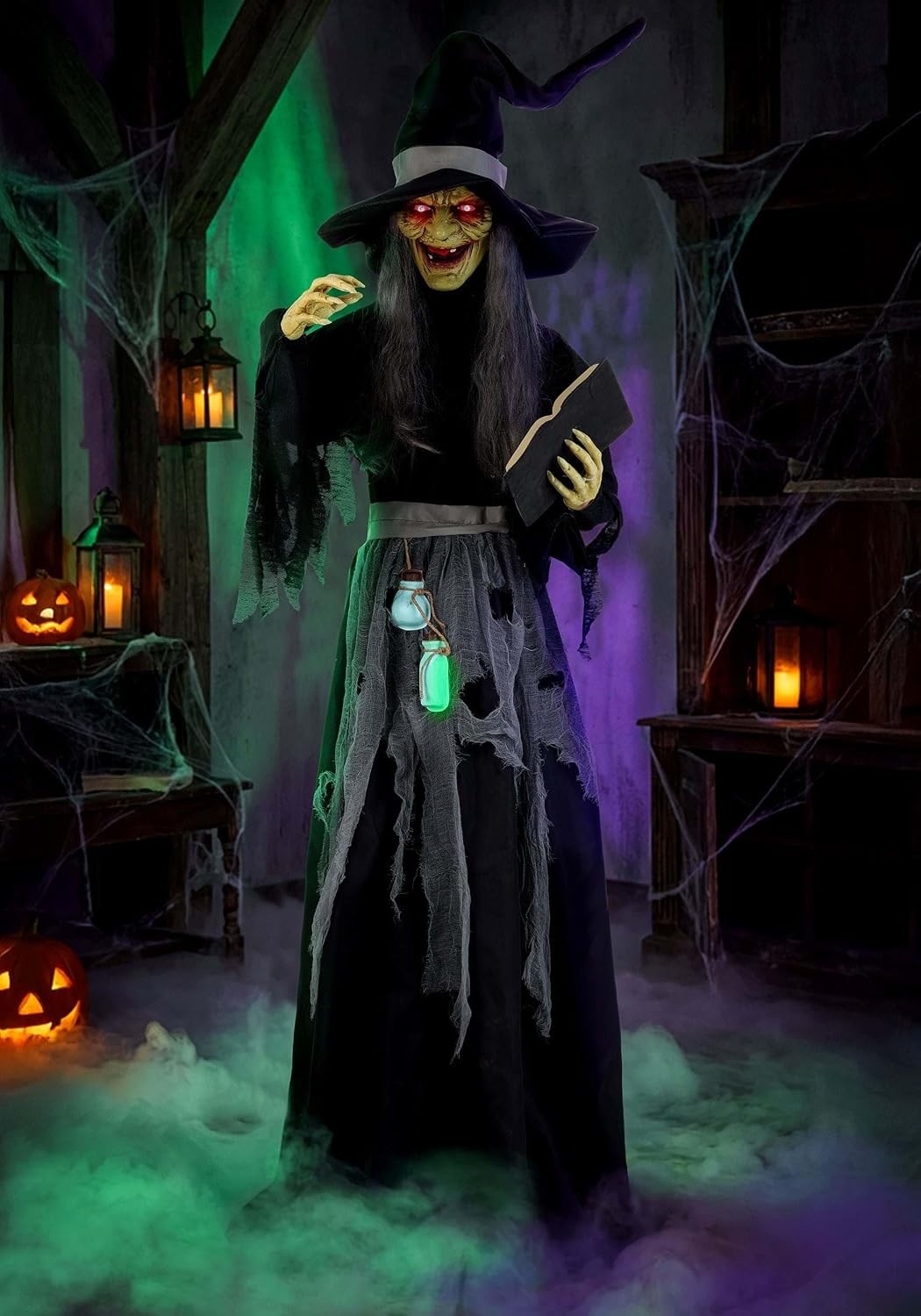 6.5FT Auntie Althea Witch Animatronic