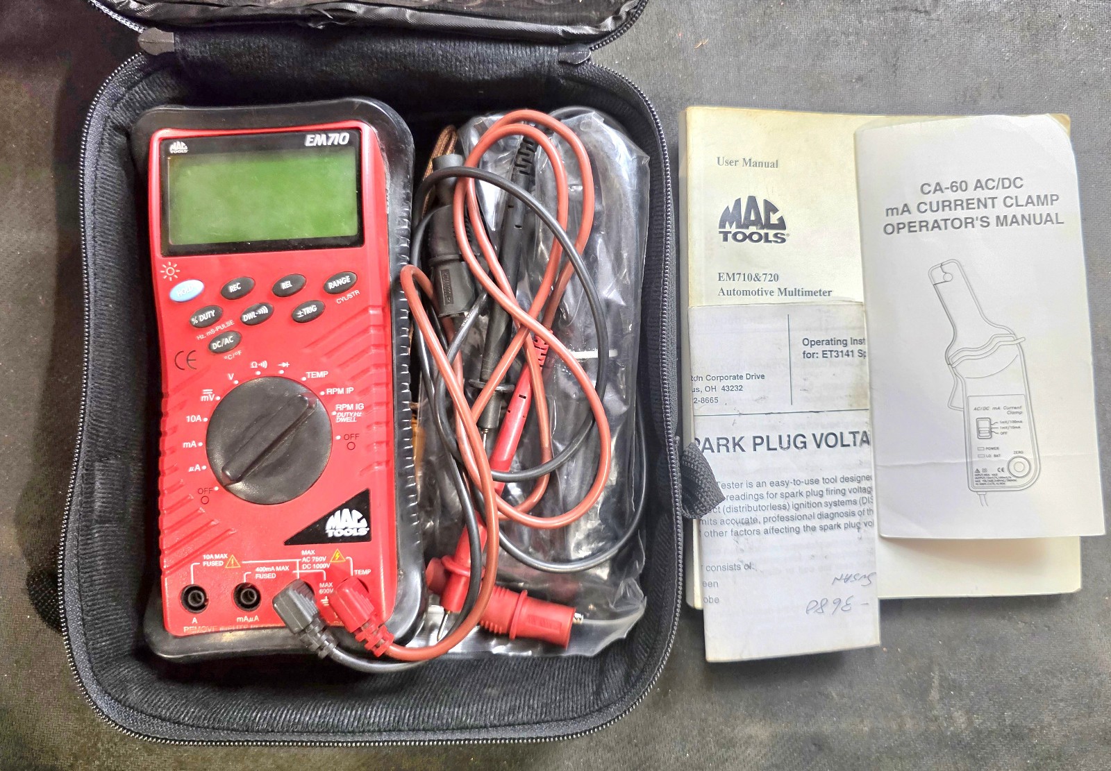 MAC TOOLS  EM710  Digital Multimeter– Professional Auto‑Ranging Automotive Meter