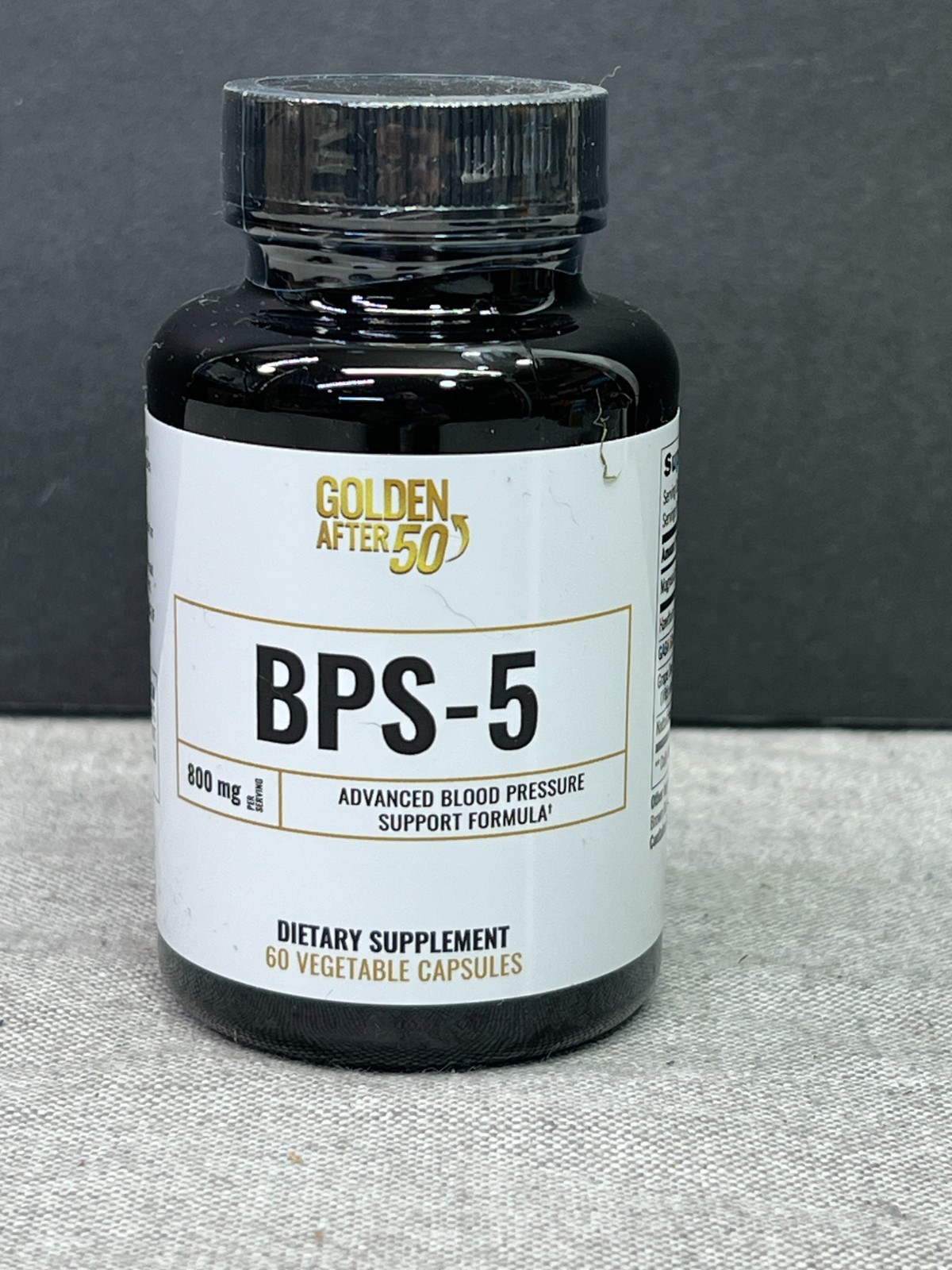 Golden After 50's BPS-5 formula Supports Healthy Blood Pressure 1 Month Supply
