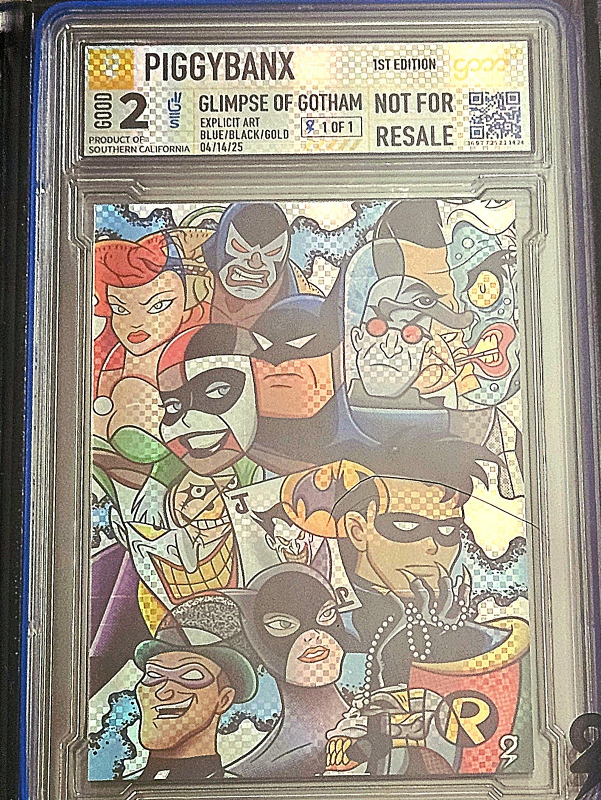 Piggybanx Glimpse Of Gotham Plaid Batman Piggybanx Glimpse Of Gotham Plaid Batman
