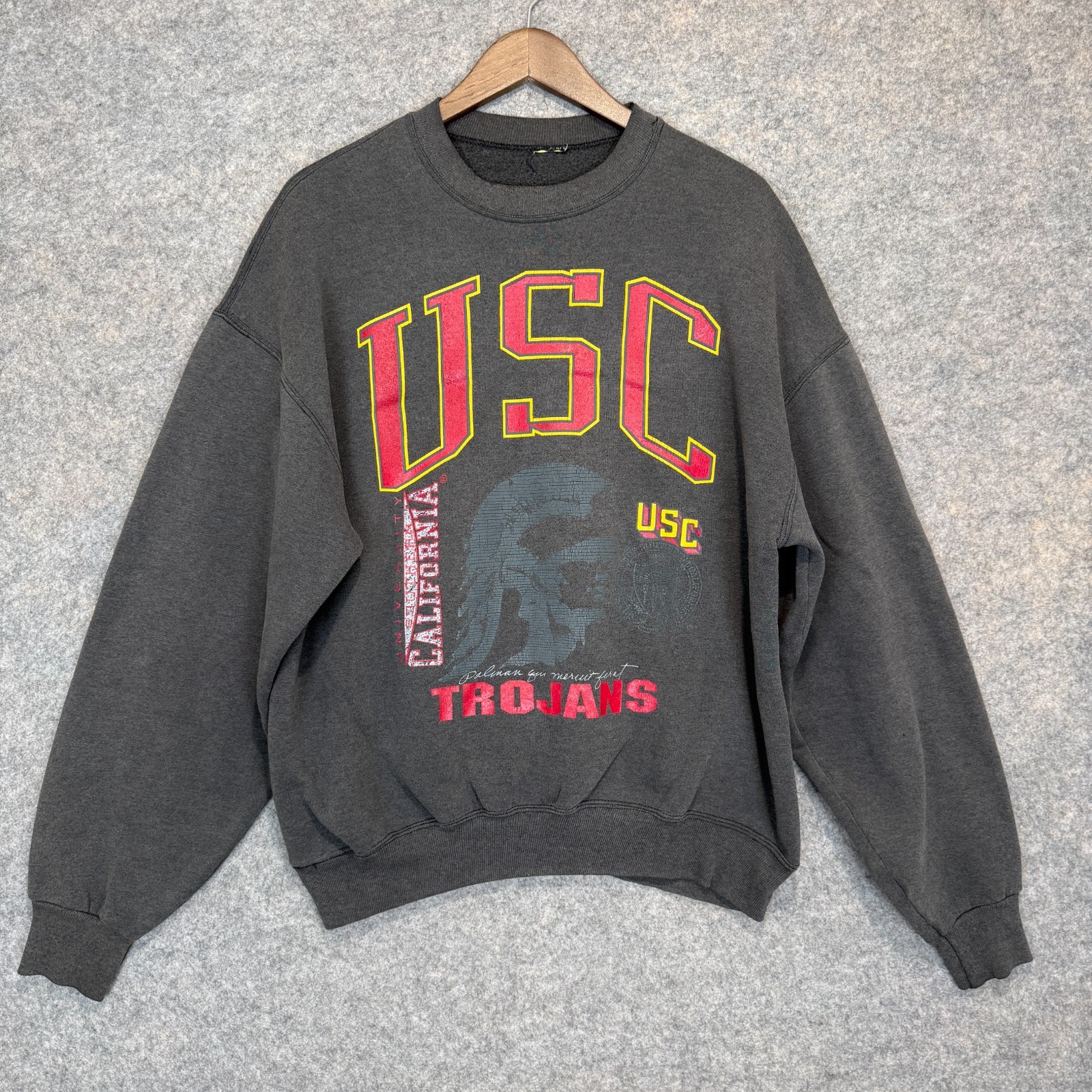 Vintage USC Trojans Sweatshirt Mens Large XL California School College 90s Y2K