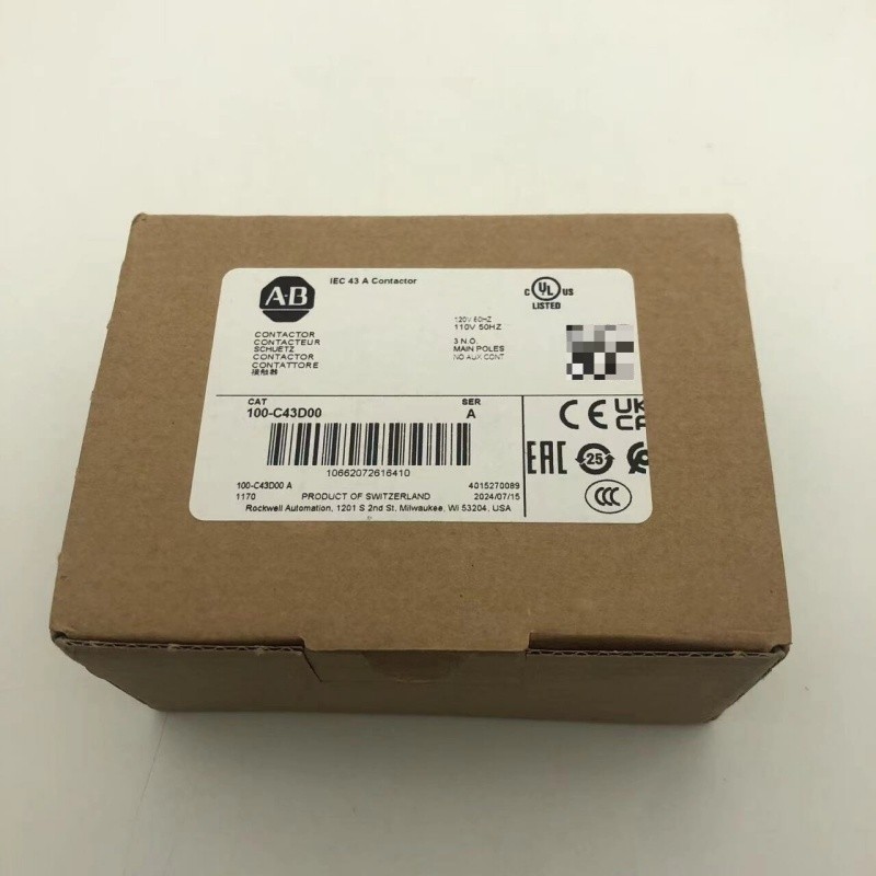 1PC Allen-Bradley 100-C43D00 100-C43D00 43Amp Contactor New Sealed Fast Delivery 1PC Allen-Bradley 100-C43D00 100-C43D00 43Amp Contactor New Sealed Fast Delivery