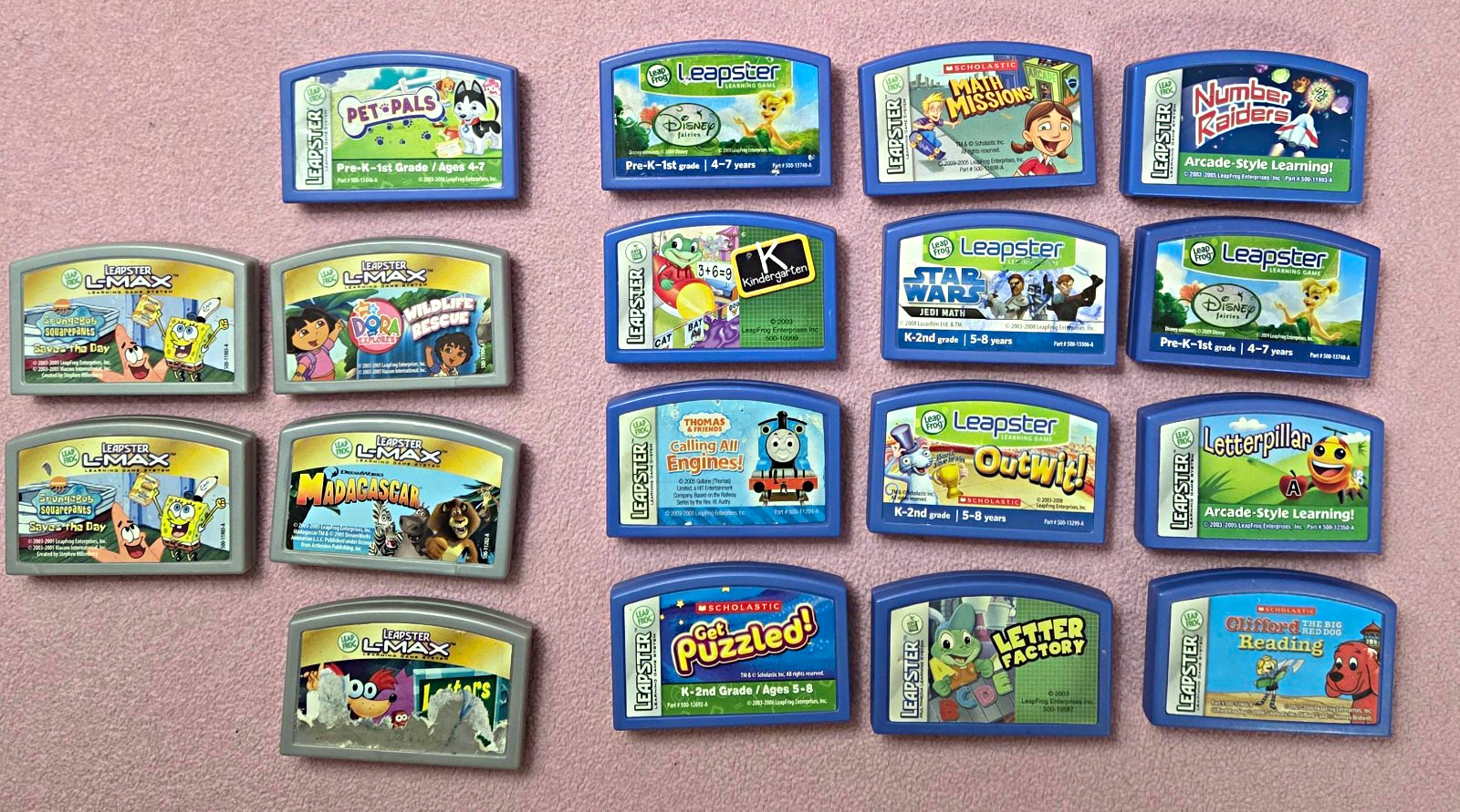LeapFrog Leapster Game Cartridge Lot