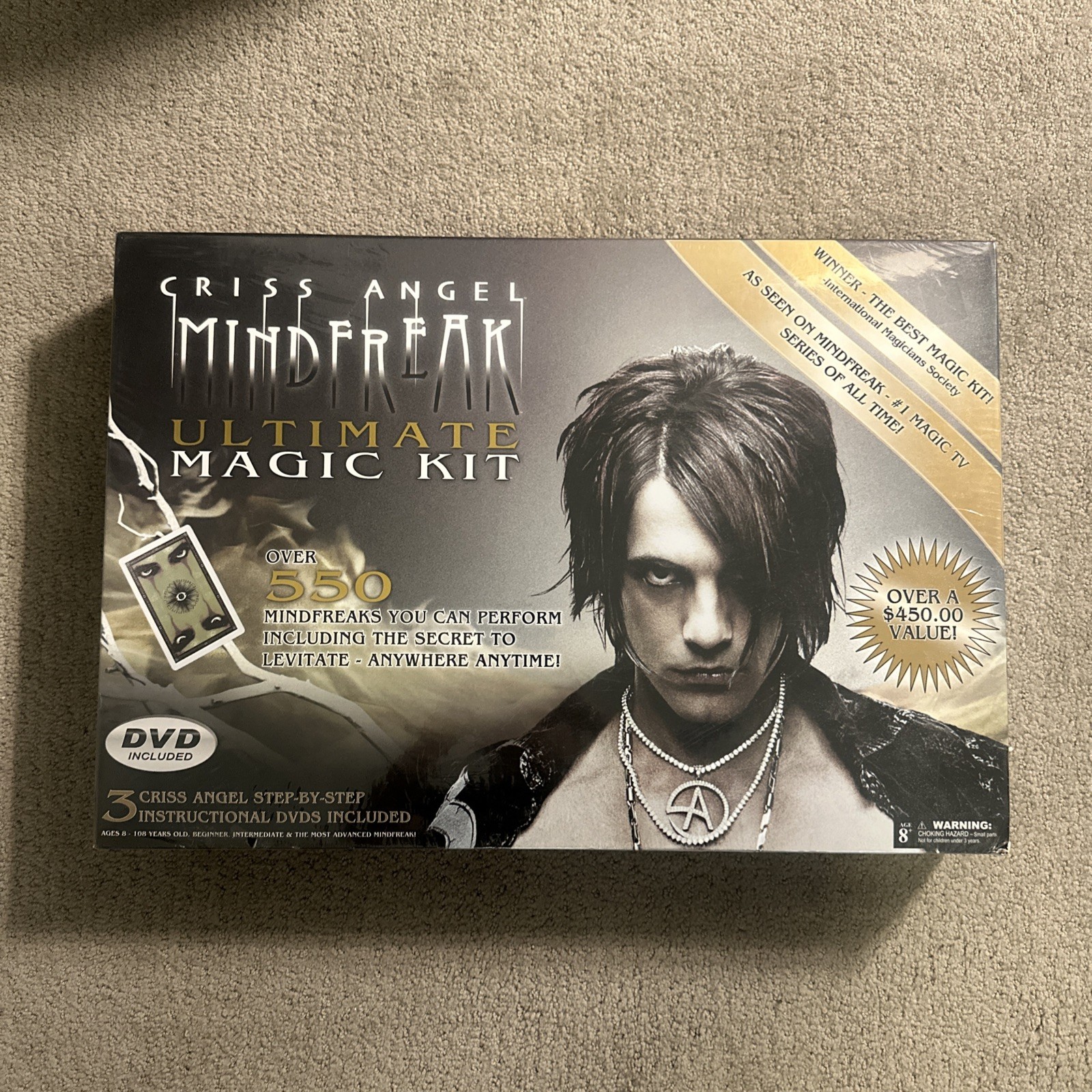 Criss Angel Mind Freak Ultimate Magic Kit Over 550 Magic Book Tricks & DVDs Criss Angel Mind Freak Ultimate Magic Kit Over 550 Magic Book Tricks & DVDs
