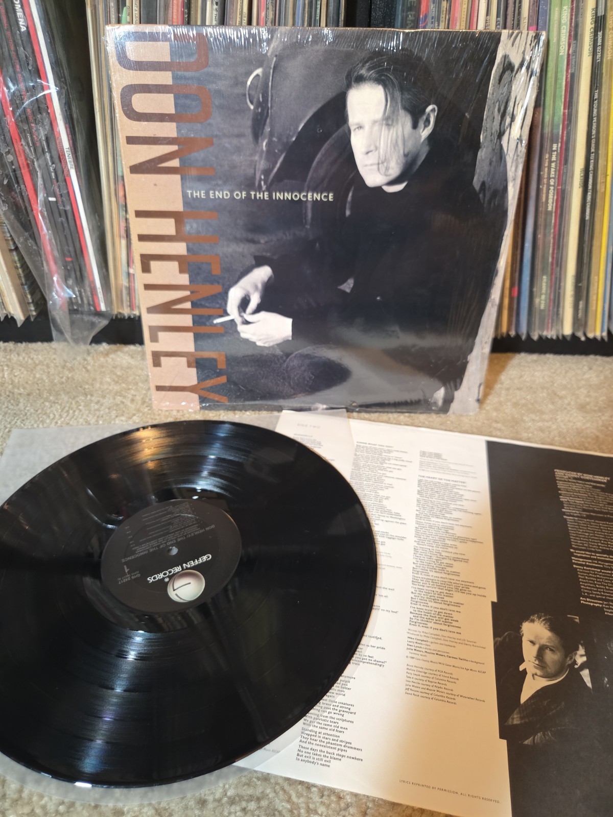 Don Henley The End Of Innocence Lp Vinyl 1989 1st Press Shrink/Insert NM-/NM- Don Henley The End Of Innocence Lp Vinyl 1989 1st Press Shrink/Insert NM-/NM-